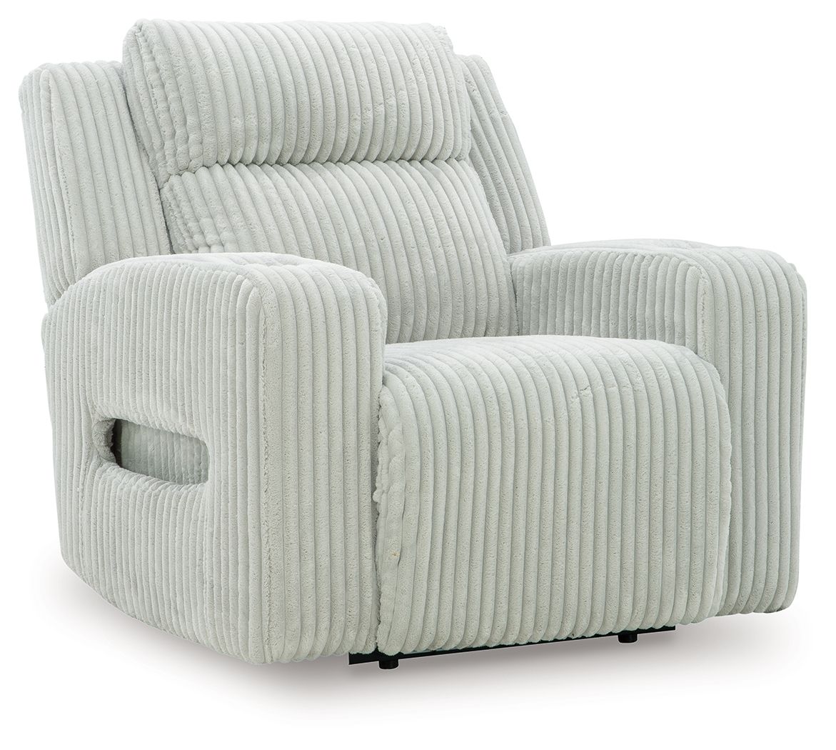 Forest Lake - Power Recliner With Adj Headrest - Alloy