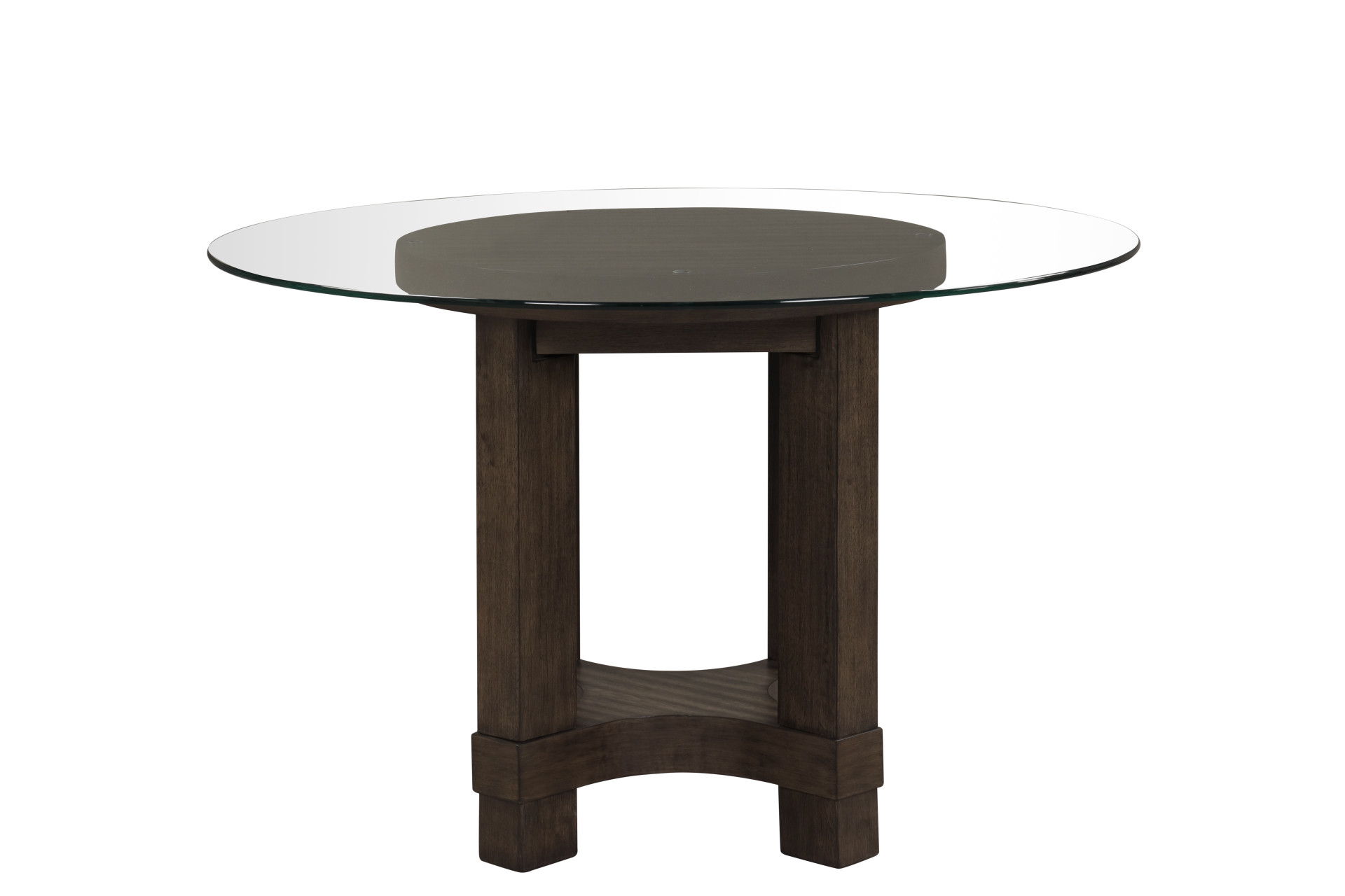 Cityscape - Glass Table Top - Dark Brown