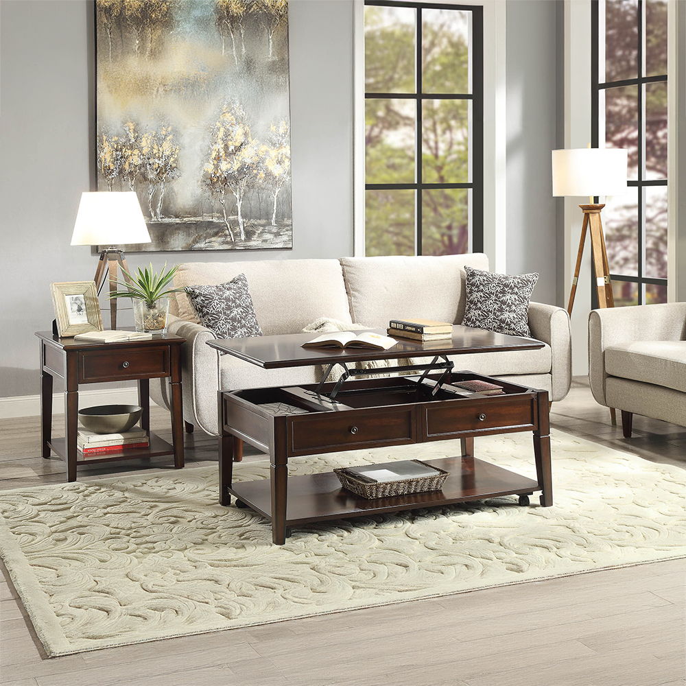 Malachi - End Table - Walnut, dark brown, view 7