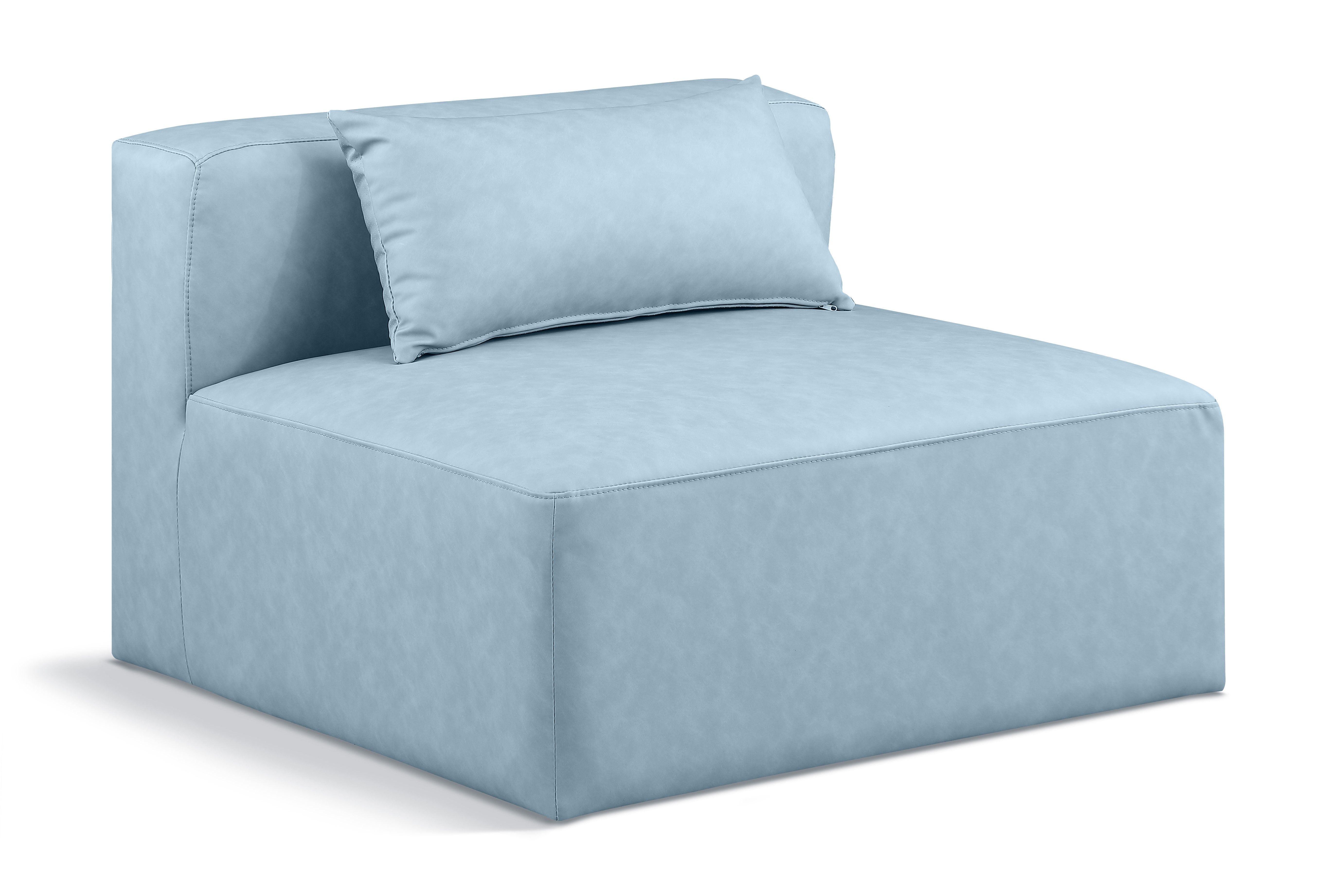 Cube - Armless Chair - Light Blue