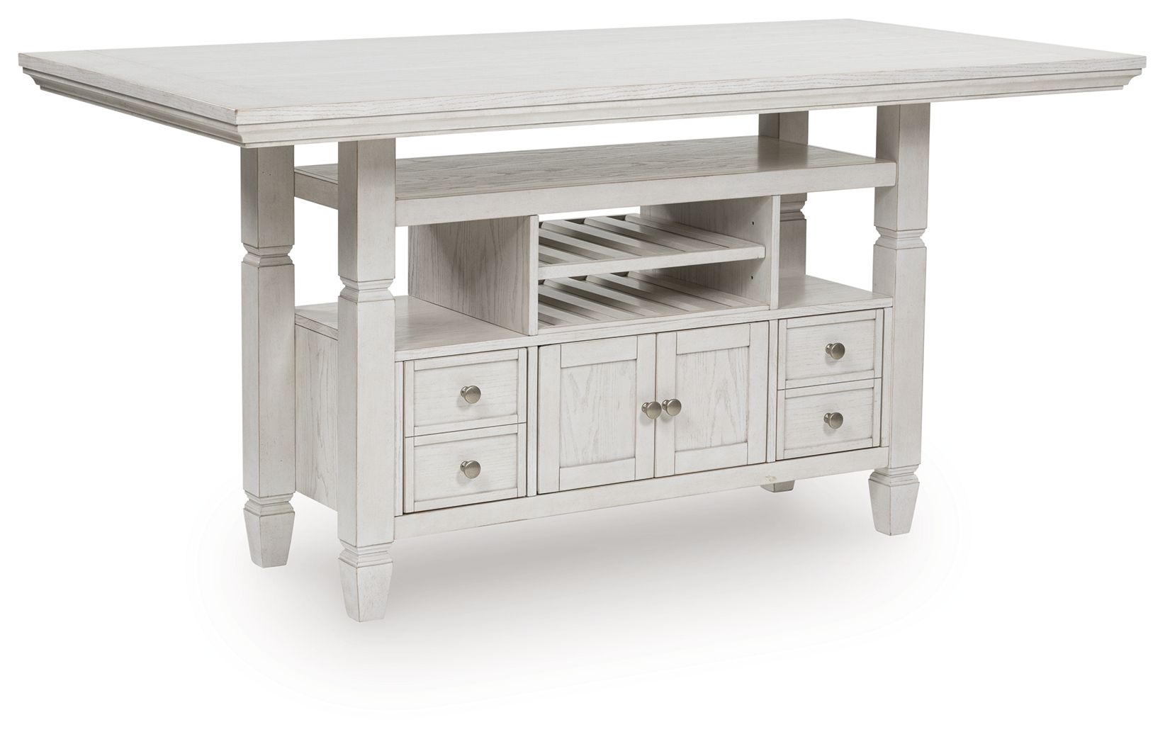 Ashley Robbinsdale - Antique White - Counter Height Dining Table