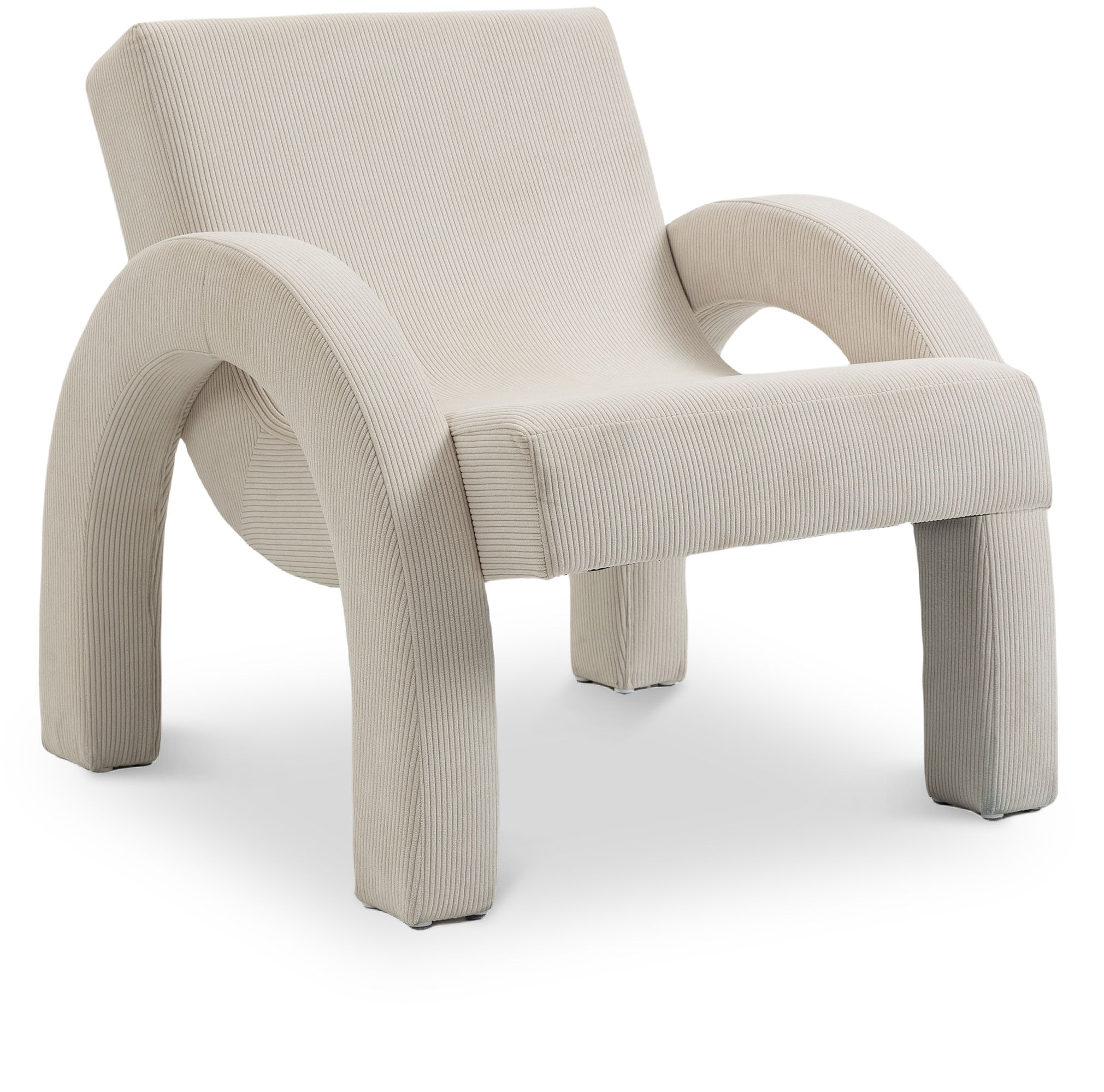 Corduroy - Accent Chair - Cream