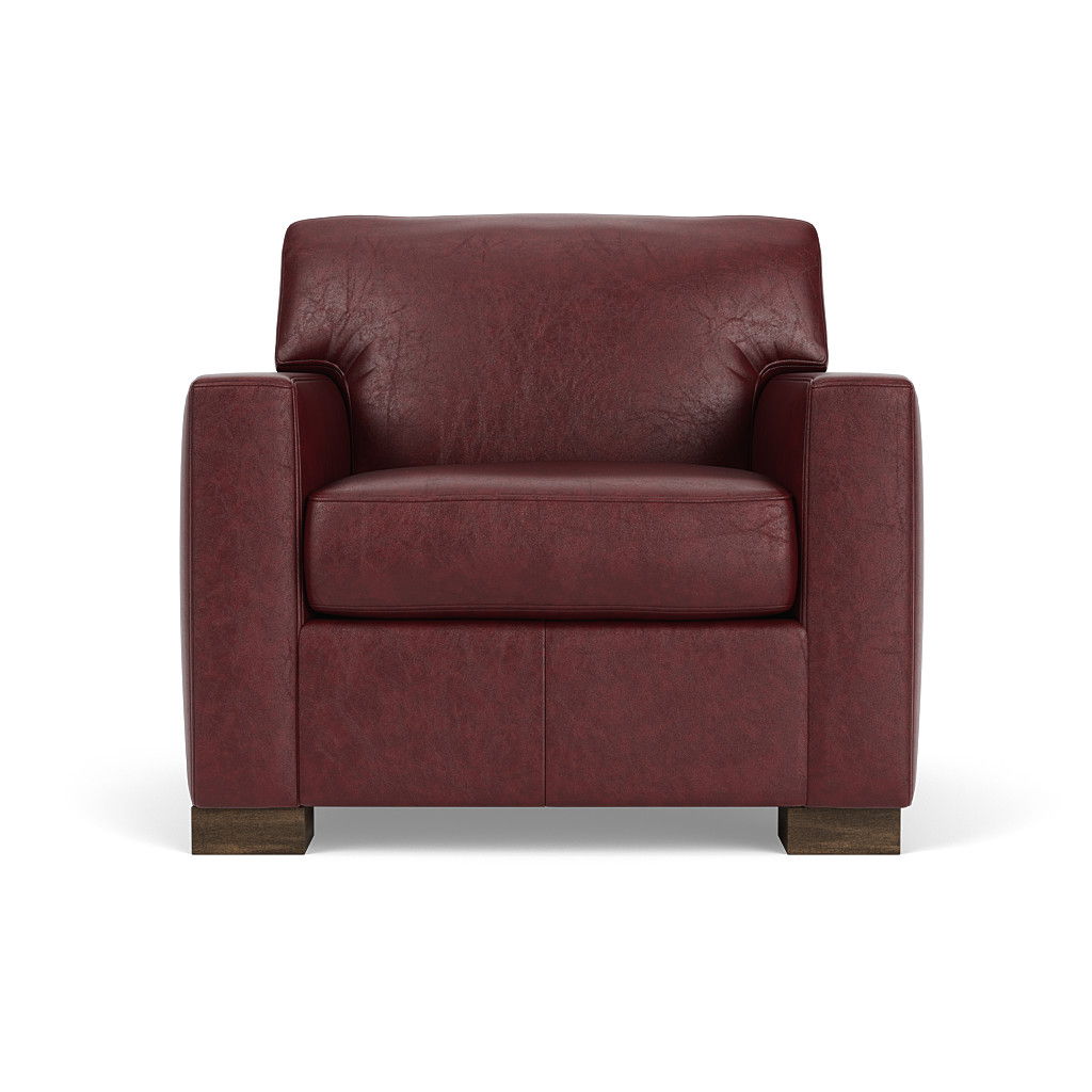 Bryant - Leather Fabric Chair, red, view 4