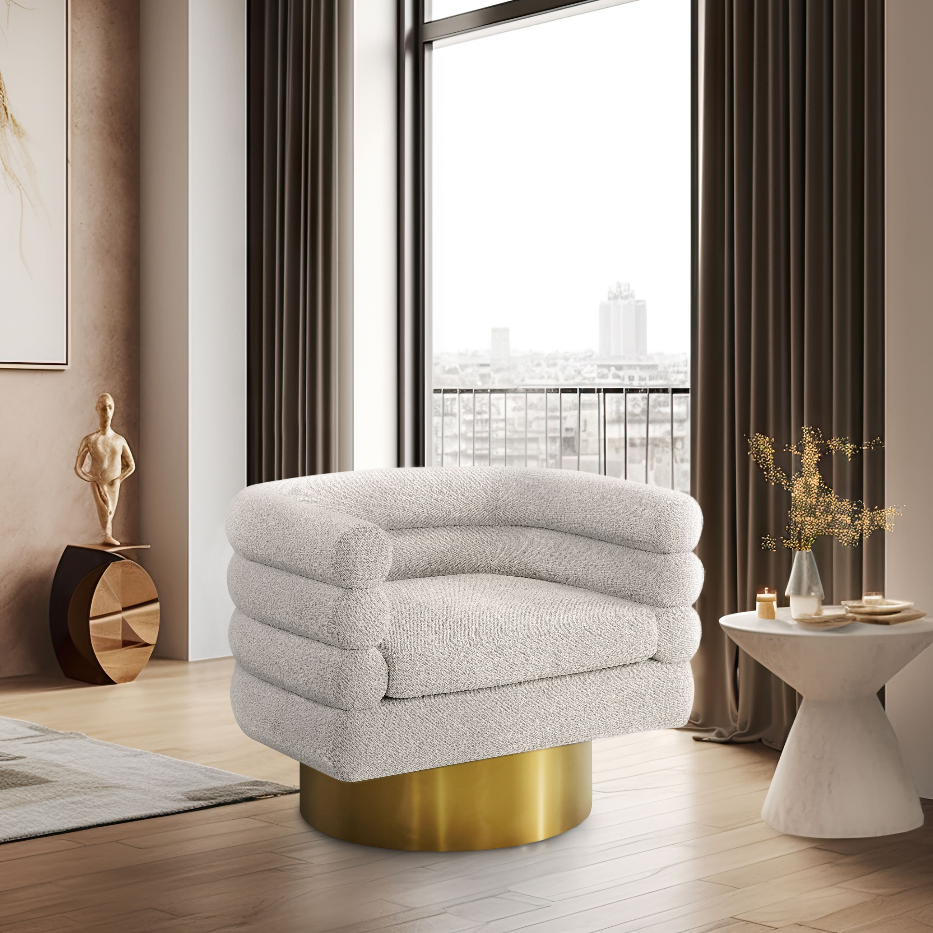 Tessa - Accent Chair - Cream