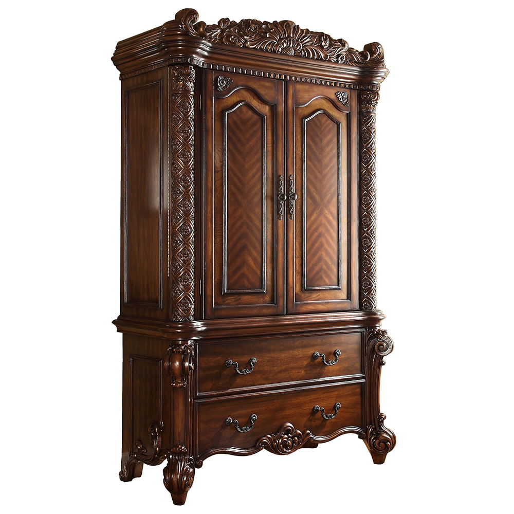 Vendome - Wardrobe/TV Armoire - Cherry, dark brown, view 2