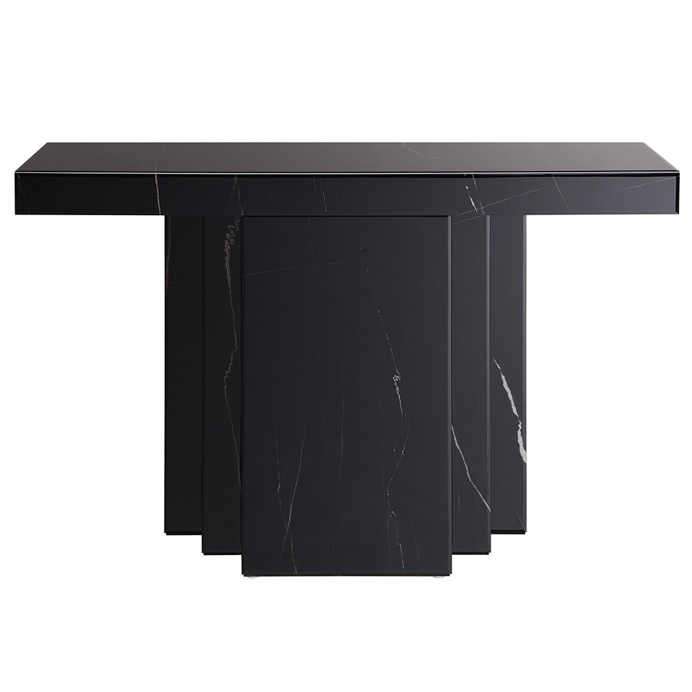 Drisana - Console Table - Black Mirrored, black, view 5