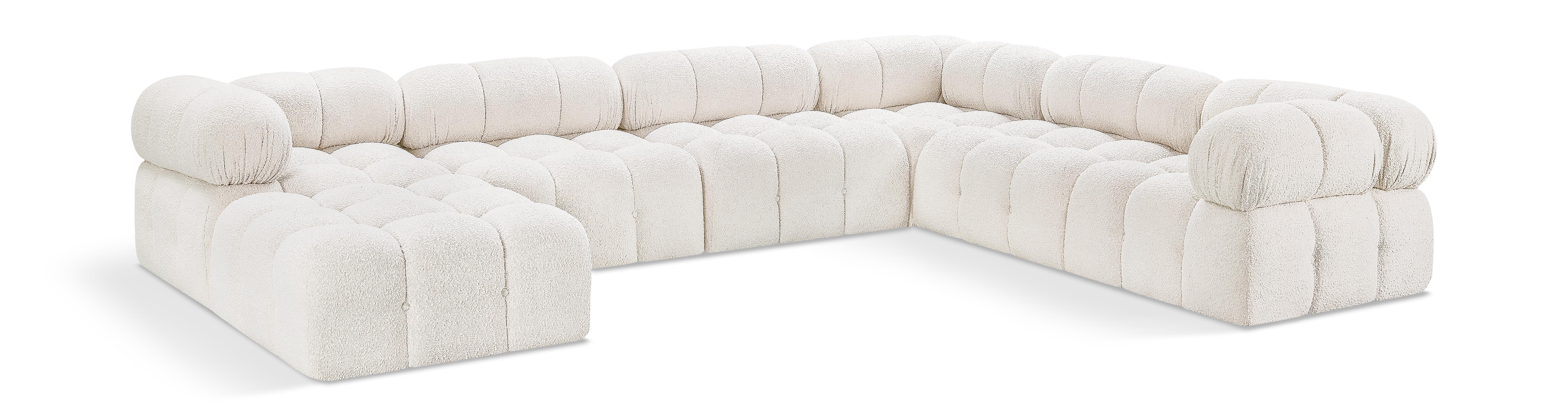 Ames - 7 Piece Modular Sectional - Cream