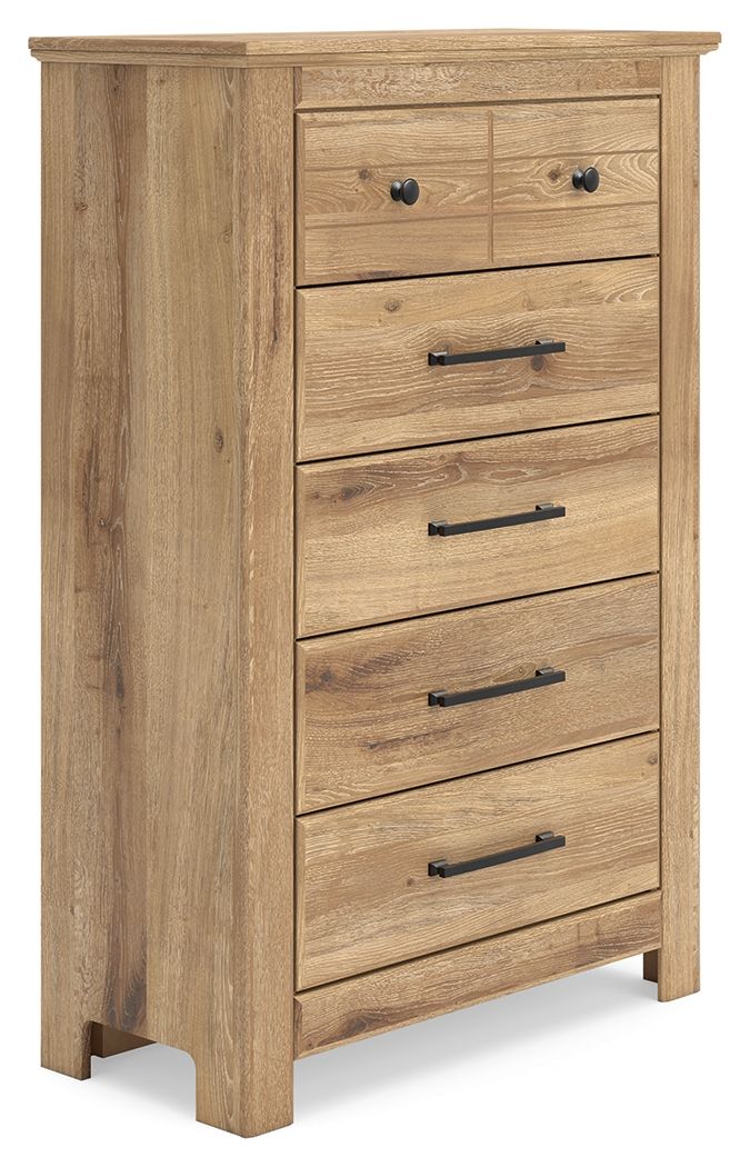 Makidern - Five Drawer Chest - Tan