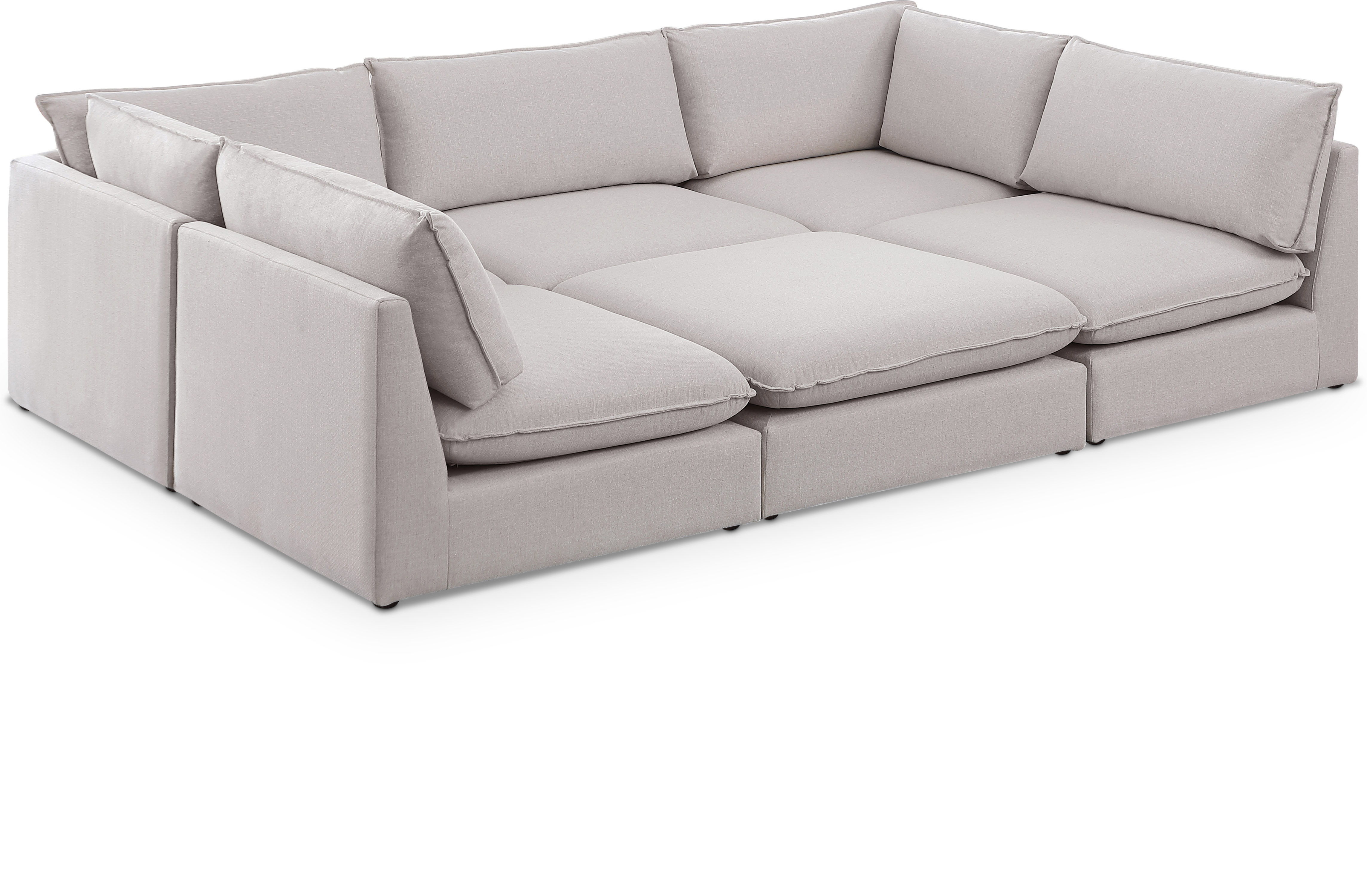 Mackenzie - 6 Piece Modular Sectional - Beige