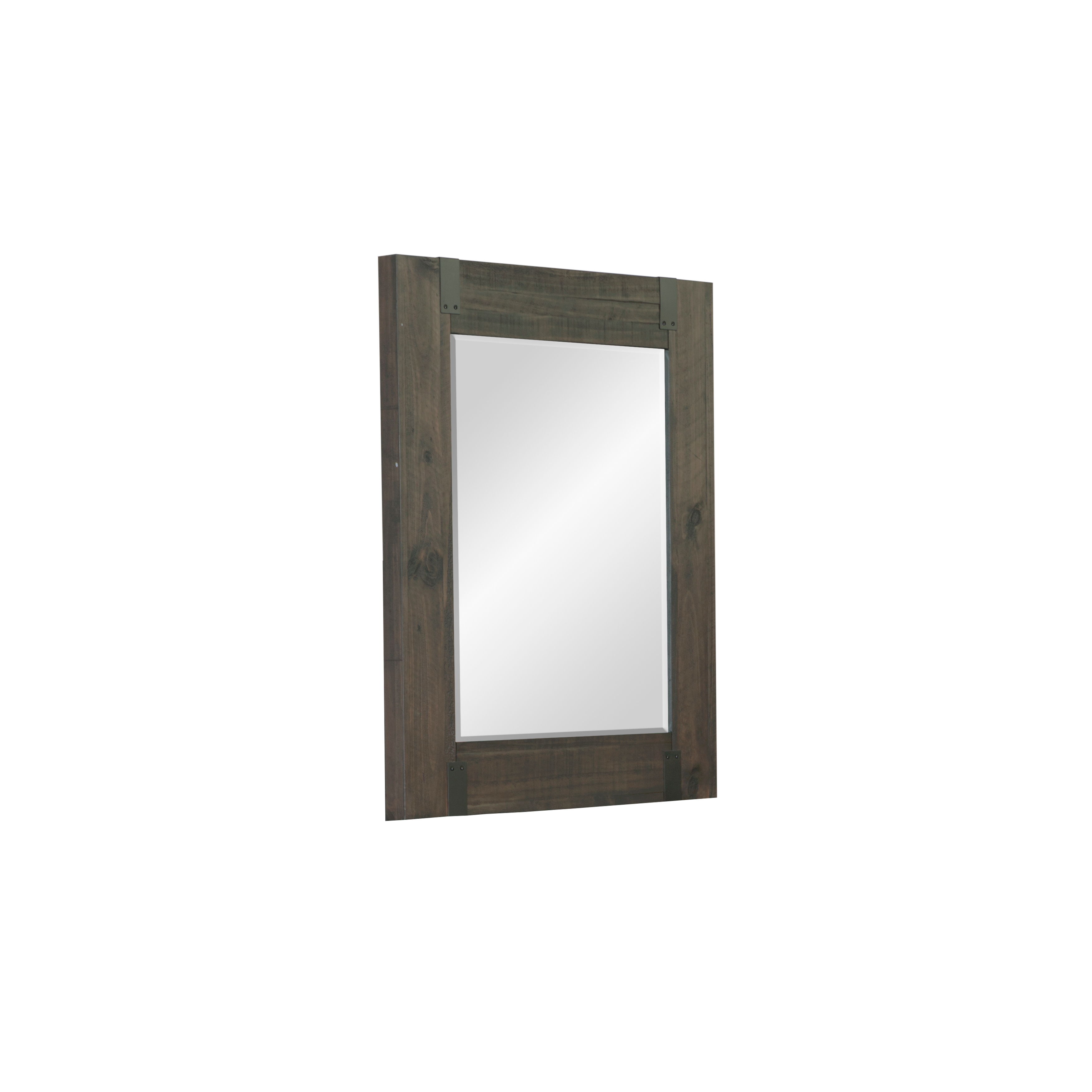Abington - Portrait Mirror - Weathered Charcoal Image