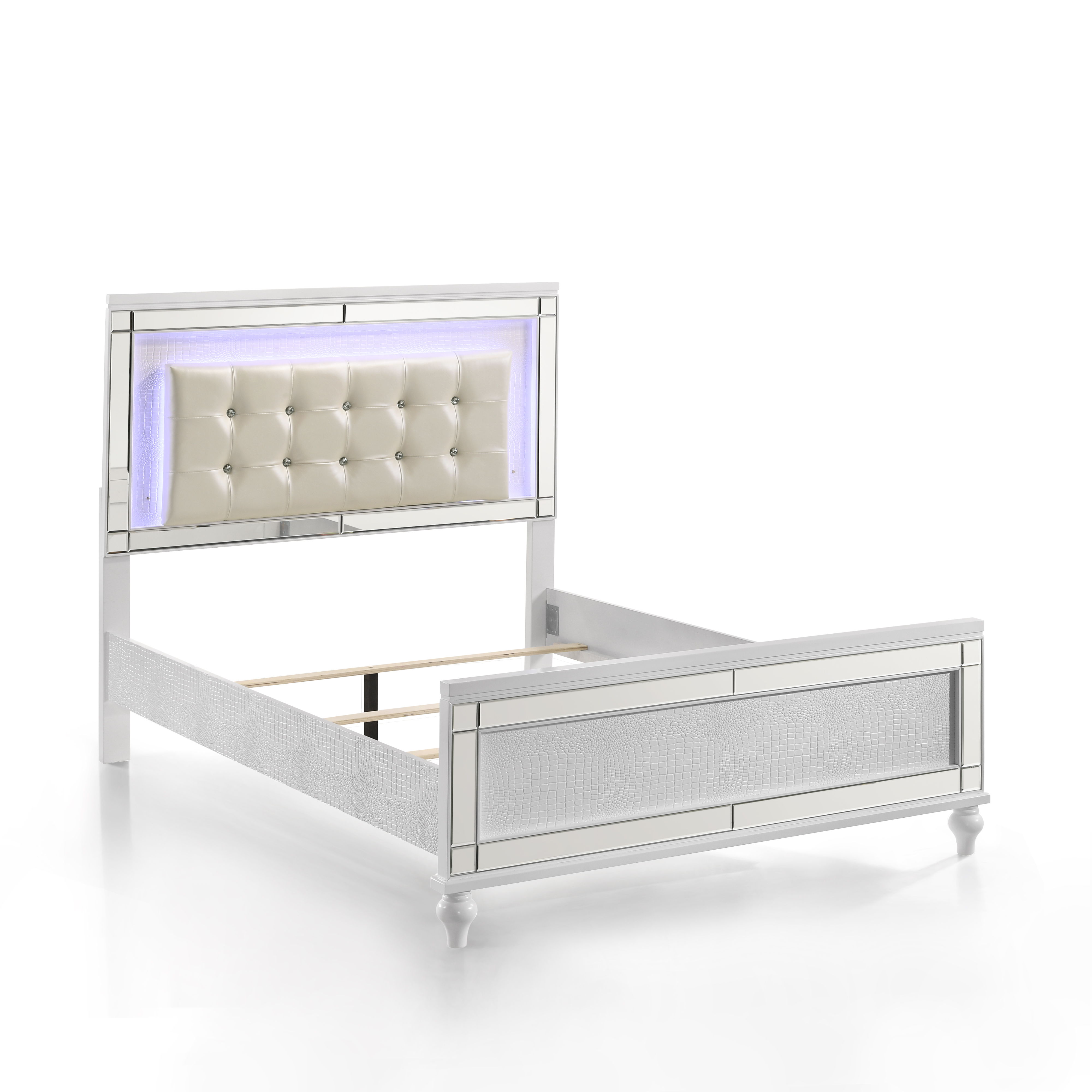 Valentino - 4/6 Full Bed - White