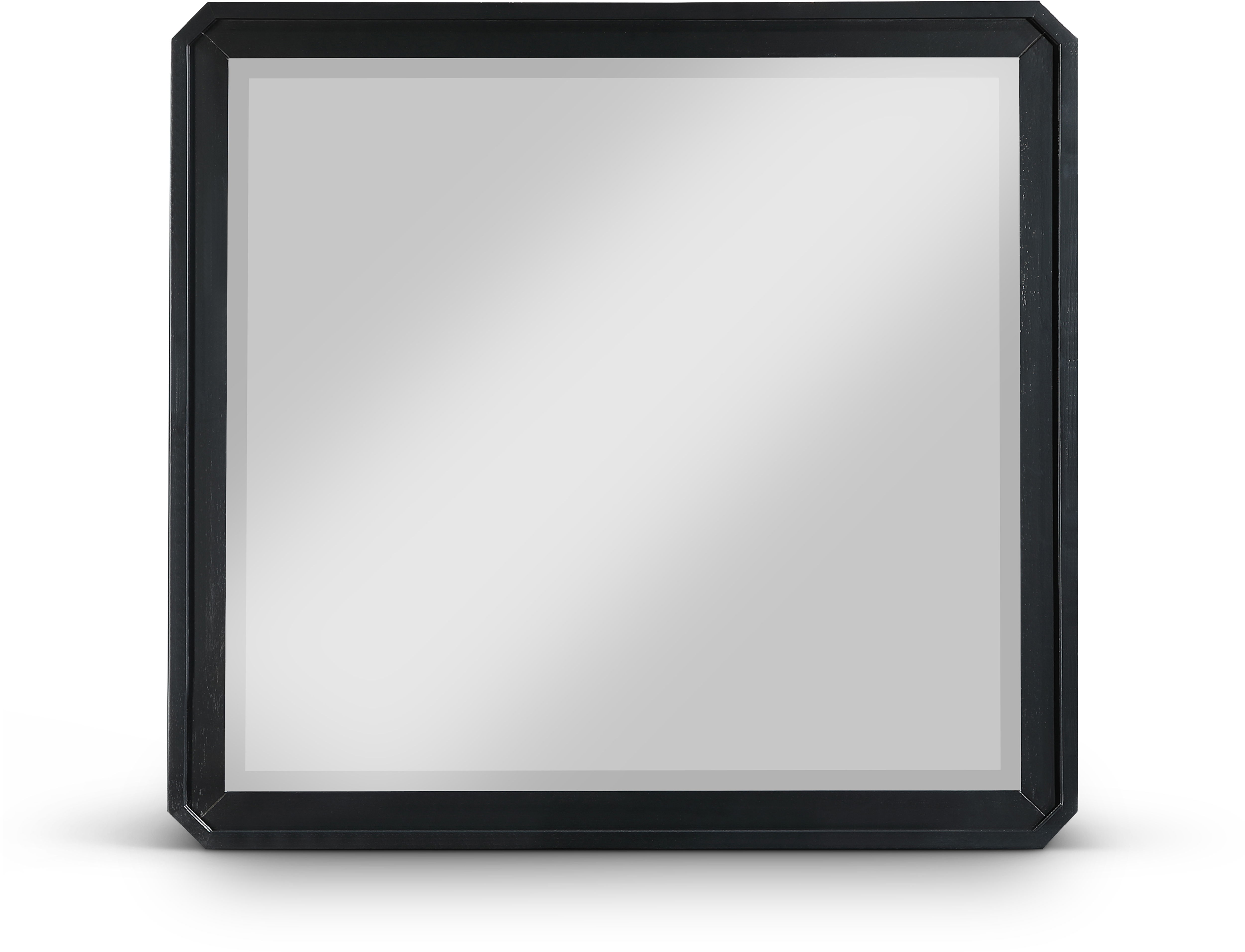 Parker - Rubberwood Mirror - Black