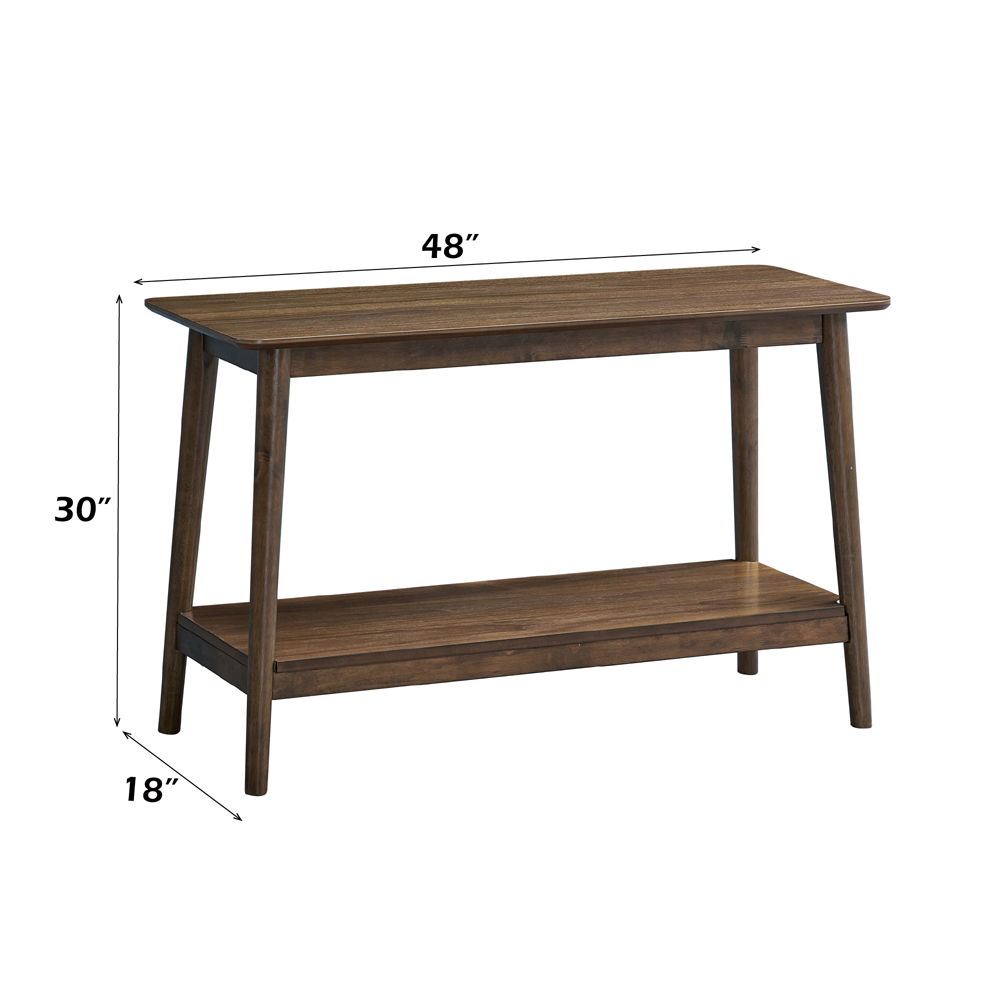 Lamonte - Sofa Table With Shelf - Walnut, dark brown, view 6