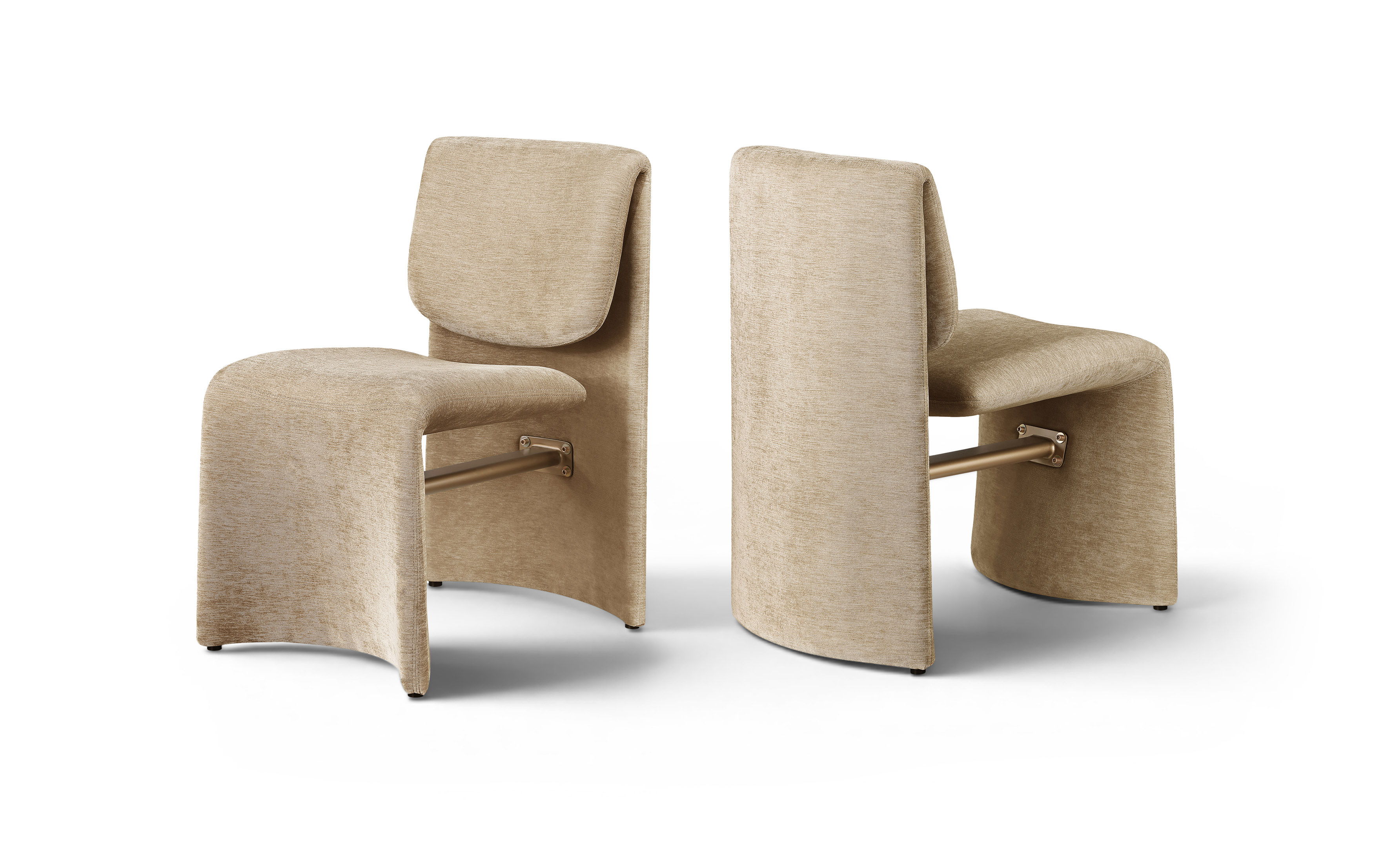 Slique - Performance Fabric Upholstered Dining Chair (Set of 2) - Beige