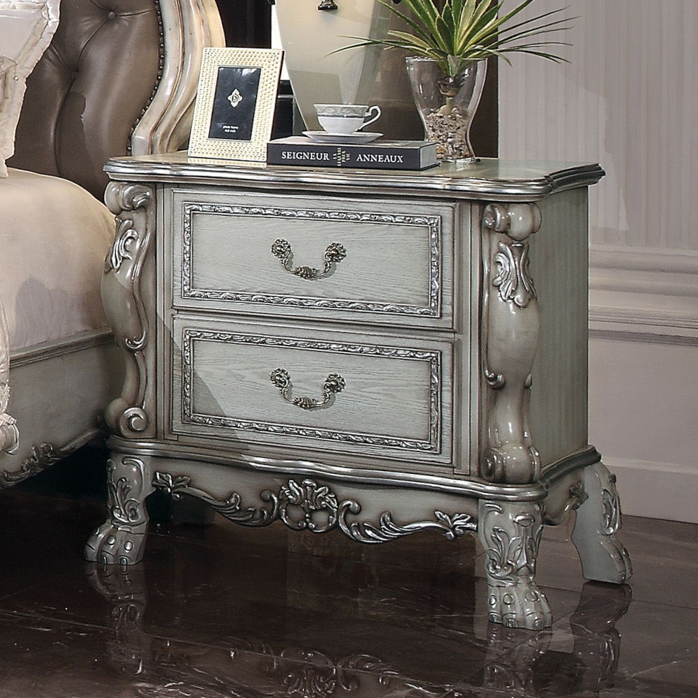 Dresden - Nightstand - Vintage Bone White, white