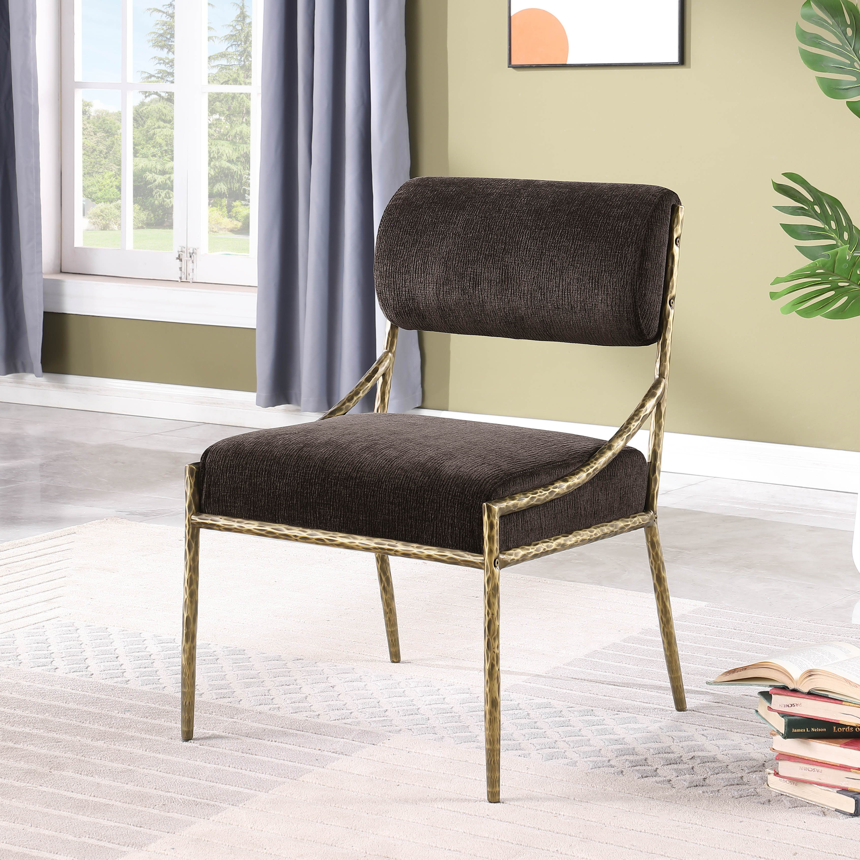 Bastille - Upholstered Dining Side Chair (Set of 2) - Brown