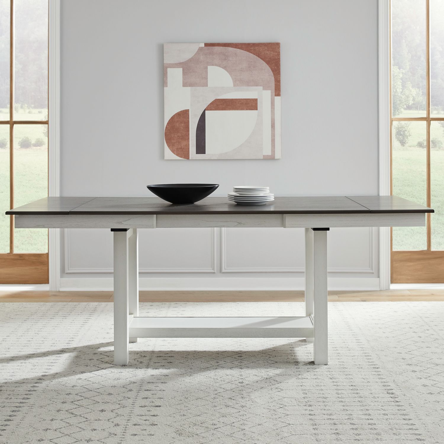 Liberty Furniture Brook Bay - Gathering Trestle Table - White