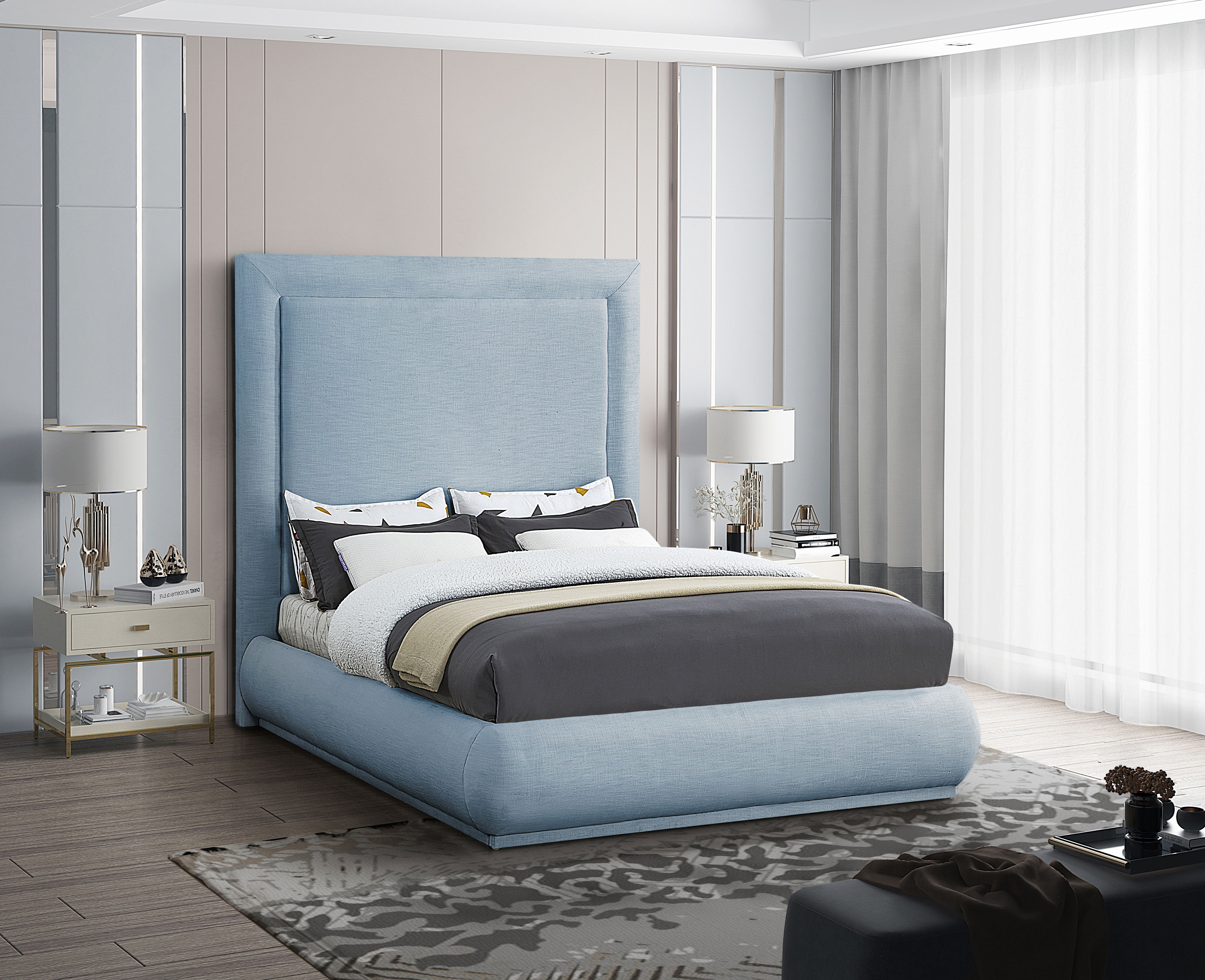 Brooke - Queen Bed - Light Blue
