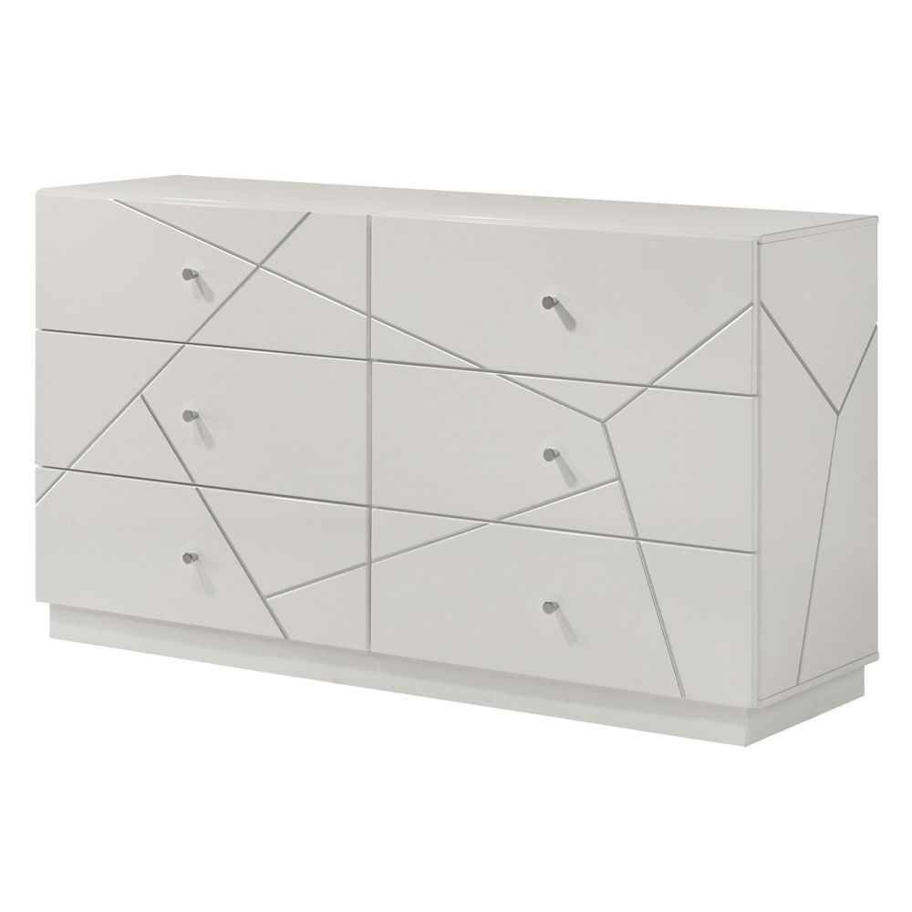 Esther - Dresser - White / Silver, white, view 8