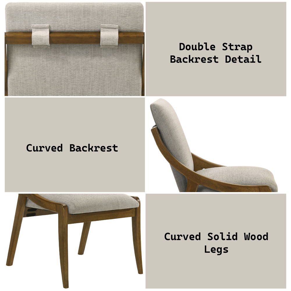 Danzel - Side Chair (Set of 2) - Gray / Vintage Oak, gray, view 6