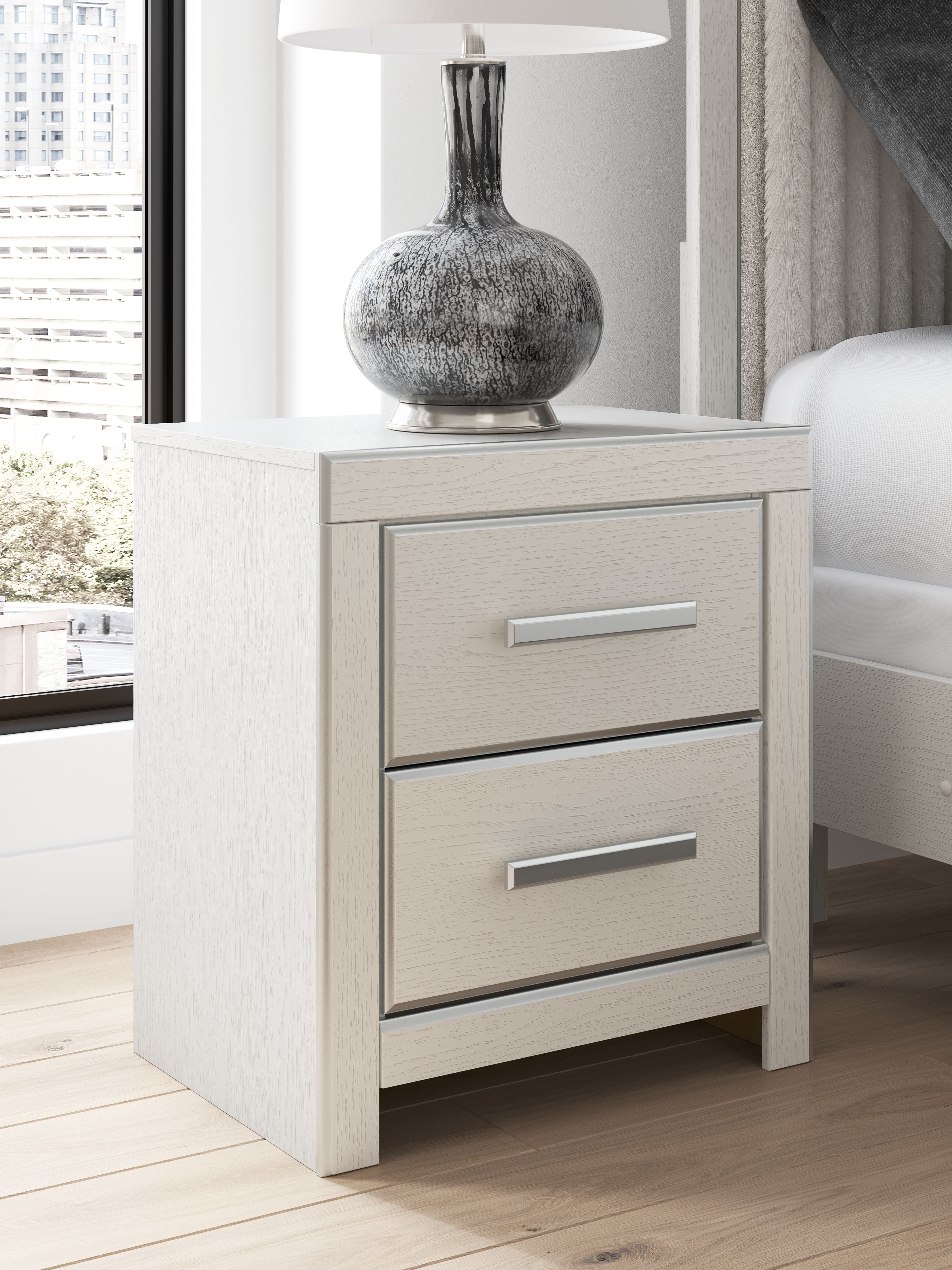 Zuraleus - Two Drawer Night Stand - White