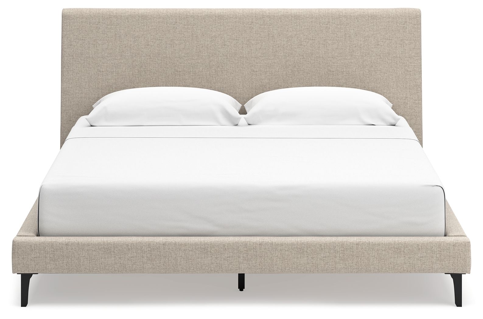 Ashley Furniture Cielden - King Upholstered Bed with Roll Slats - Soft Gray - Image 5