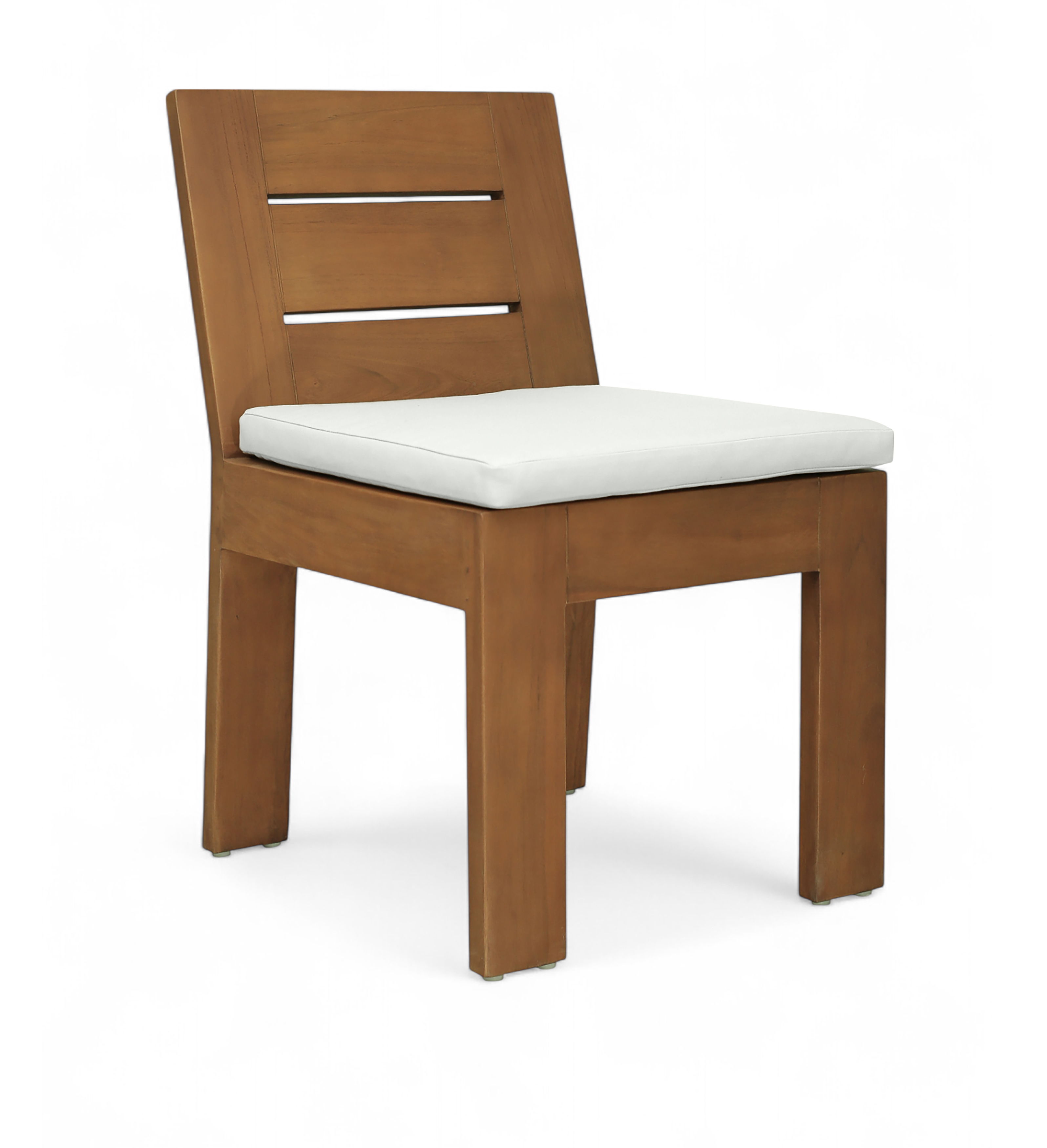 Water Resistant Fabric Upholstered Outdoor Patio Dining Side Chair