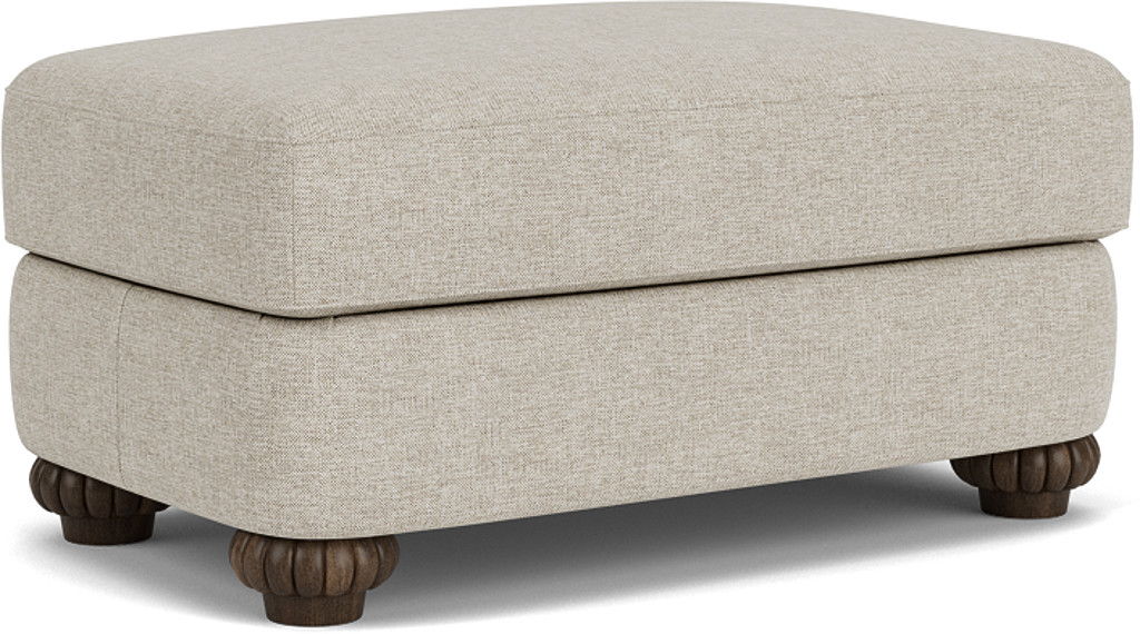 Patterson - Fabric Ottoman, light gray, view 3