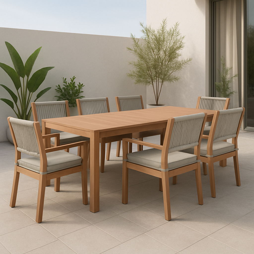 Maui - Water Resistant Outdoor Patio Dining Arm Chair (Set of 2) - Gray