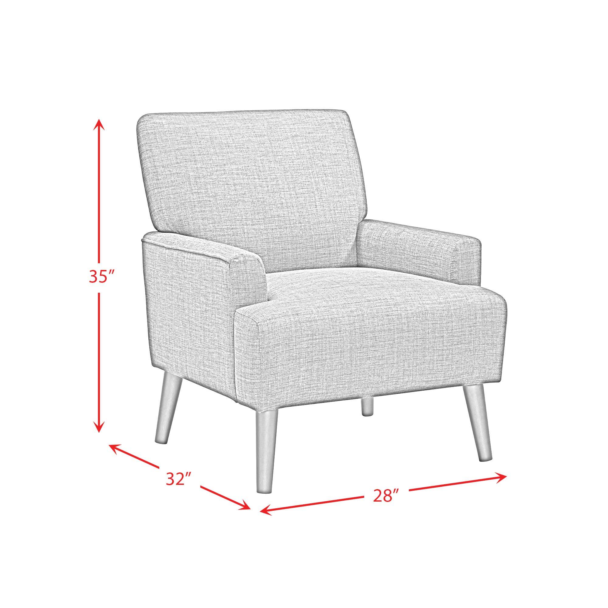 Kiwi - Chair - Boucle Orange / Espresso
