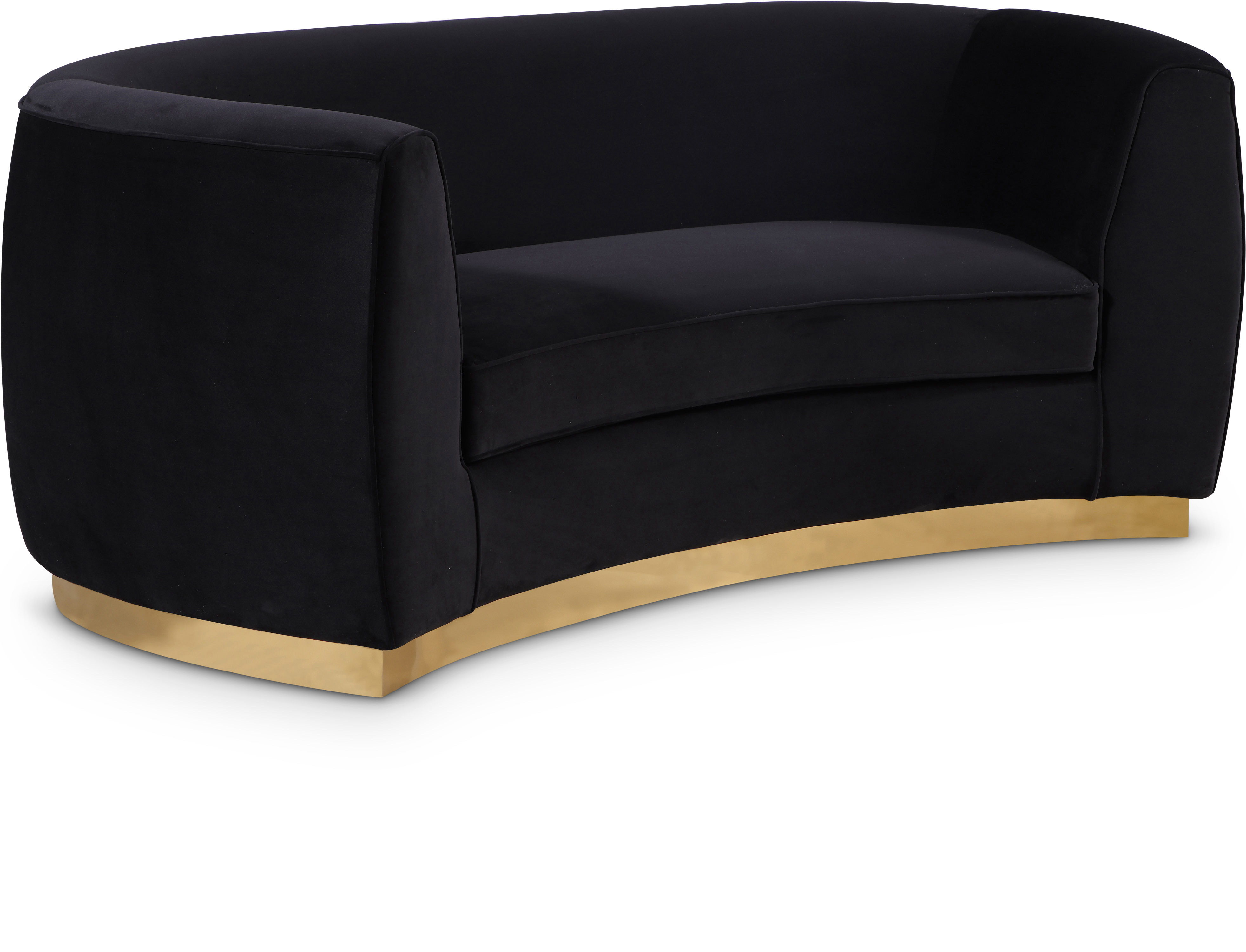 Julian - Loveseat - Black - Fabric