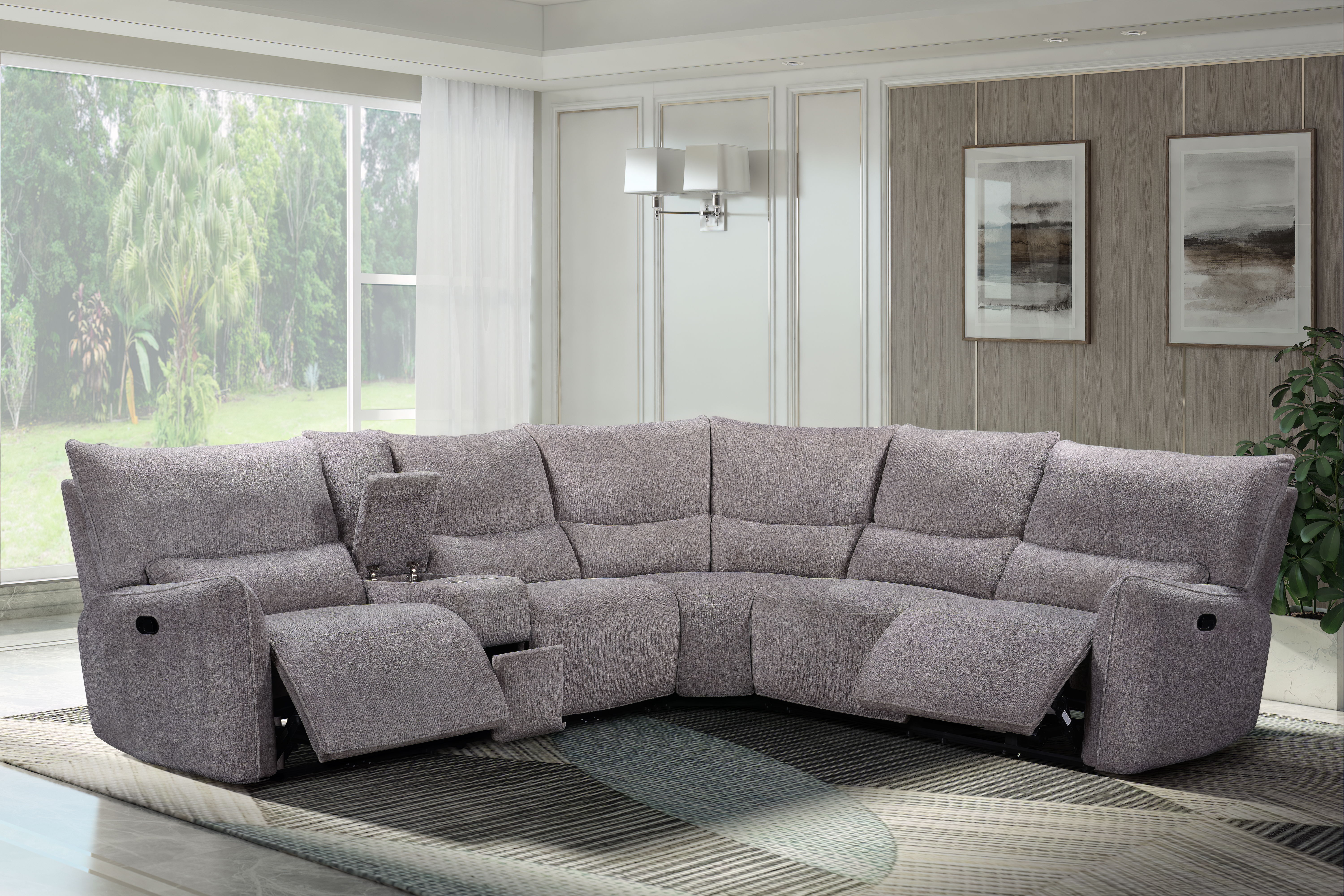 Remsen - 3 Piece Manual Sectional - Latte
