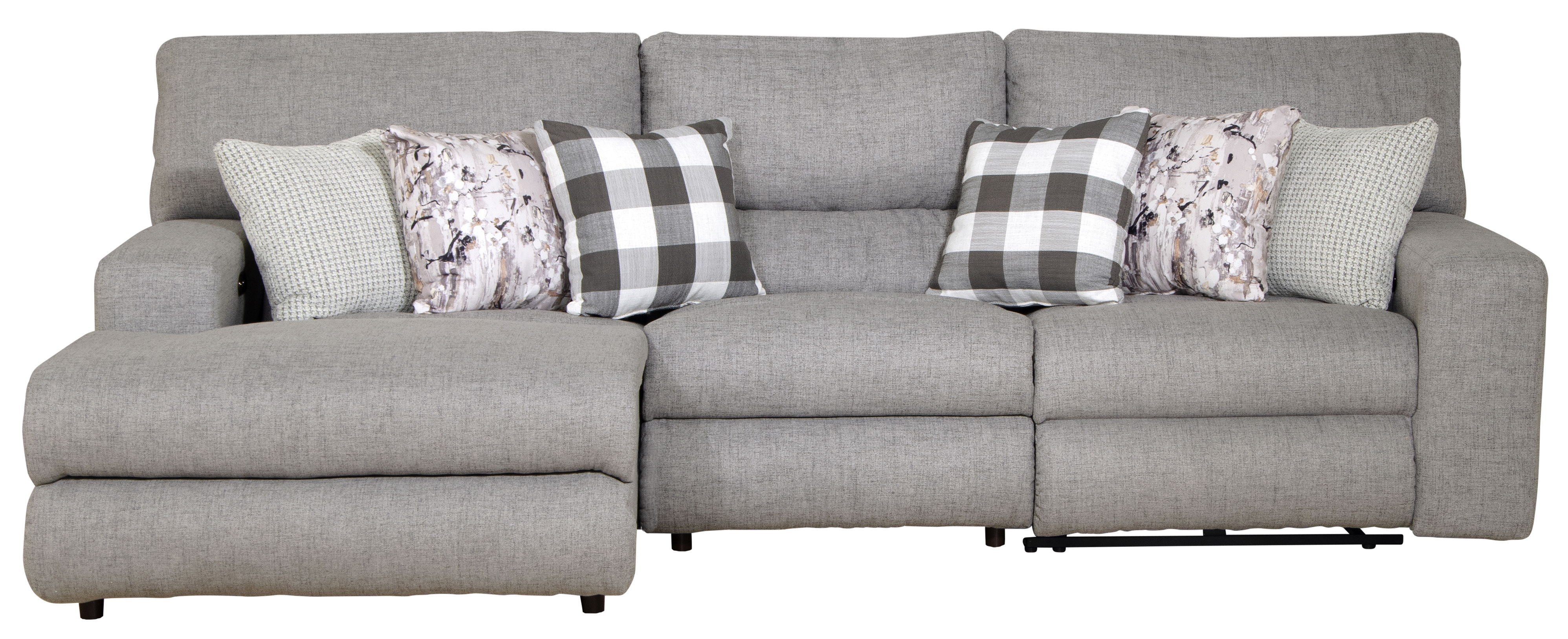 3 Pc · Power Reclining Sectional With 1 LSF Lay-Back Chaise, 1 Armless Chair And 1 Lay-Flat Recliner