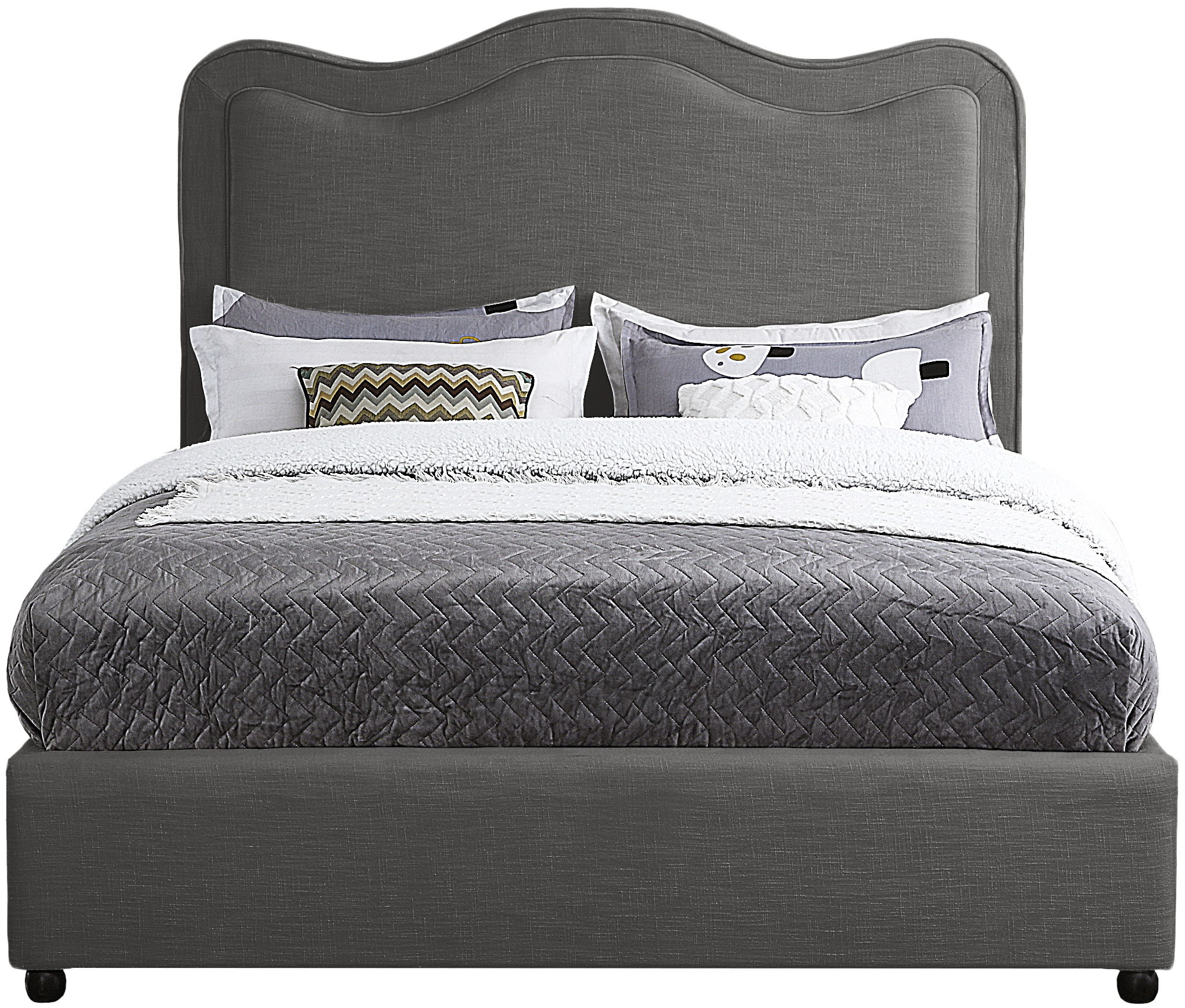 Felix - Queen Bed - Gray