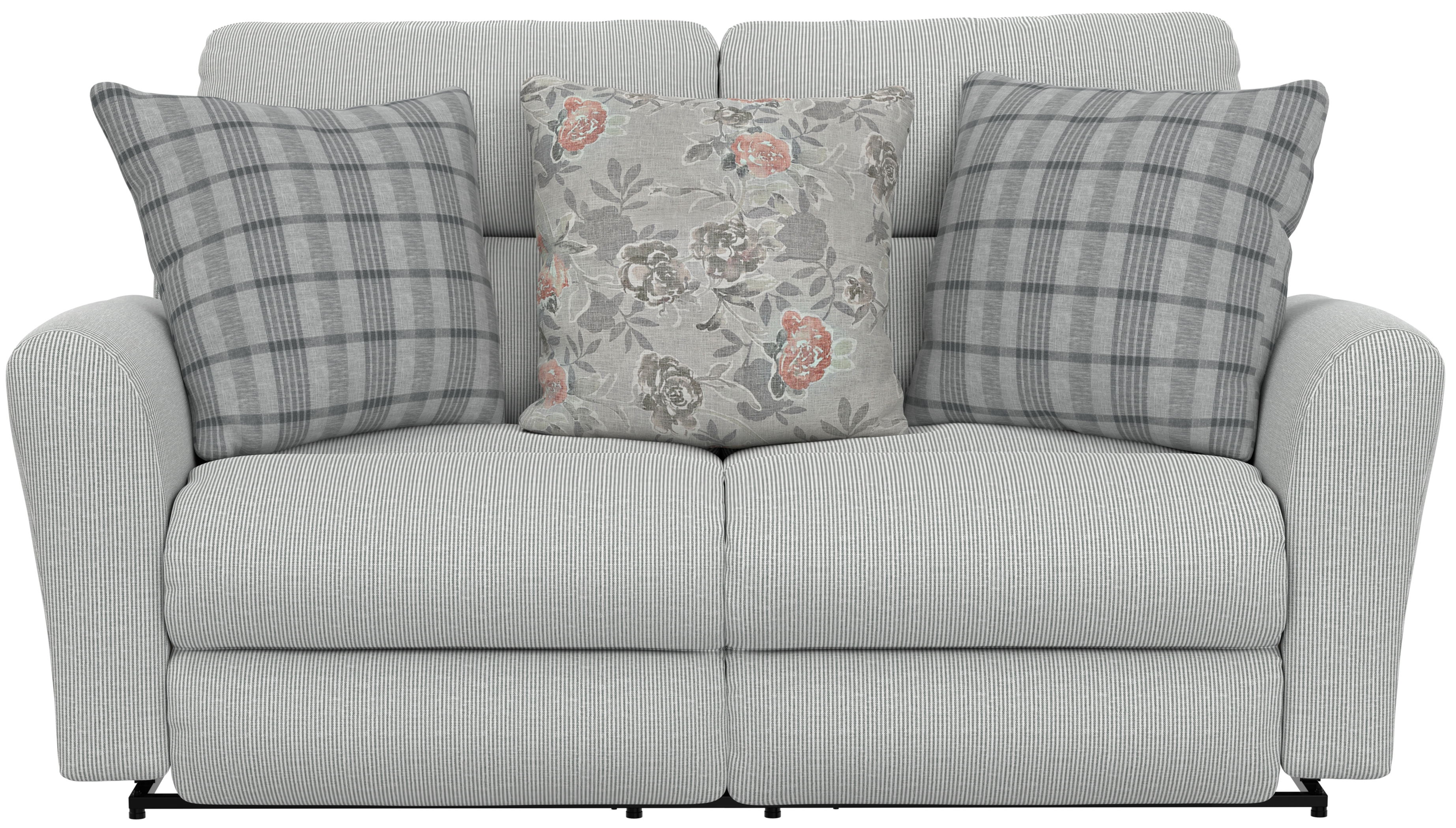Chappy - Power Lay Flat Reclining Loveseat - Pebble