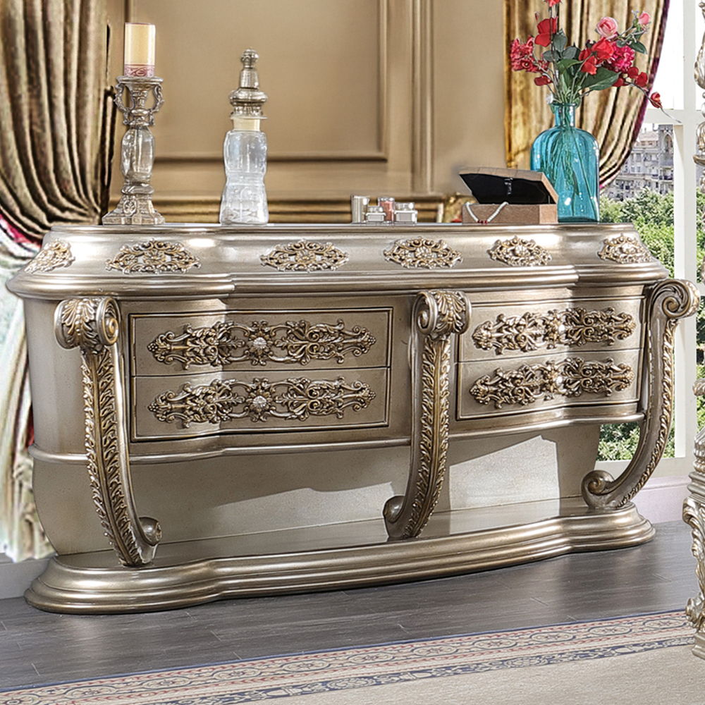 Danae - Dresser - Champagne & Gold, beige