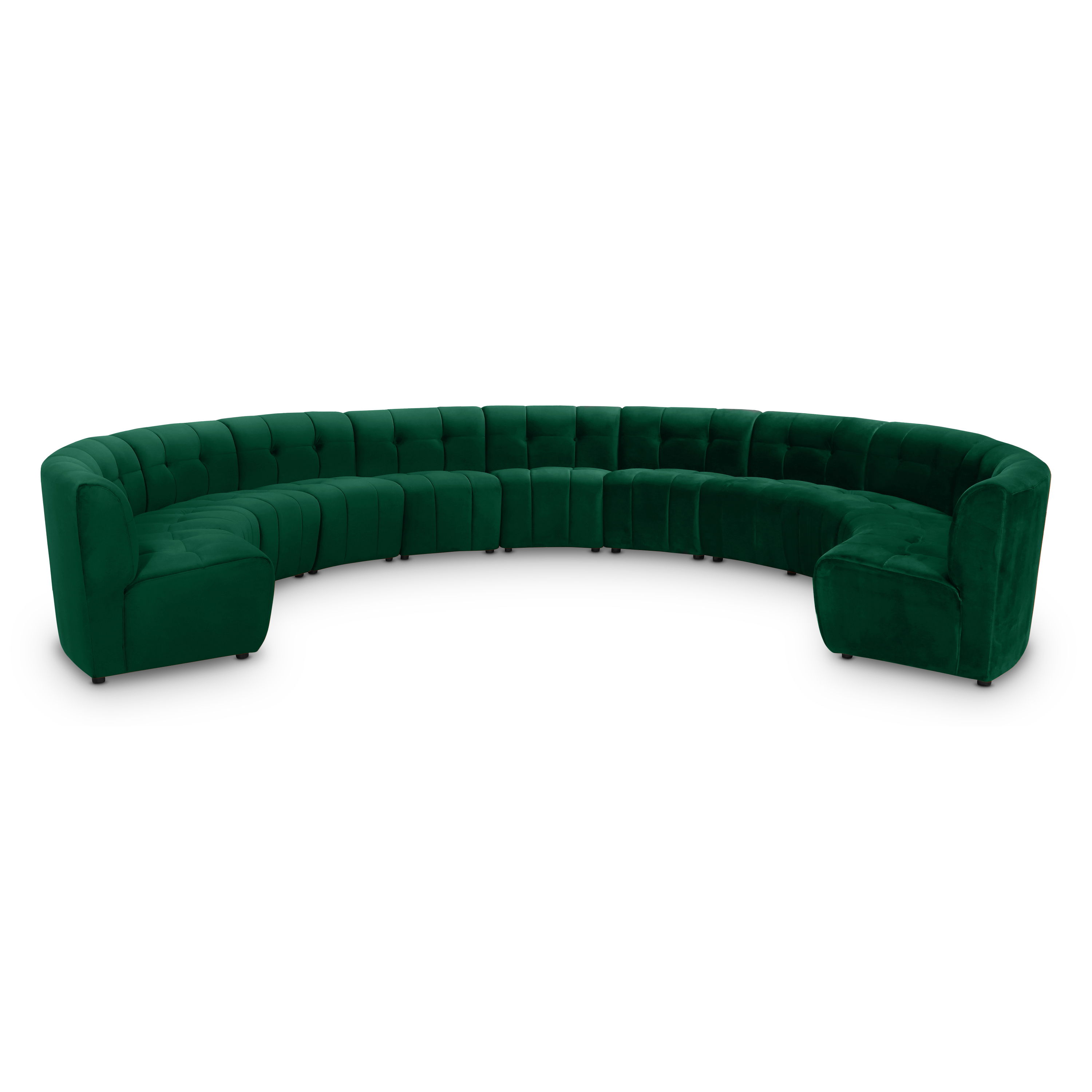 Limitless - 11 Piece Modular Sectional - Green