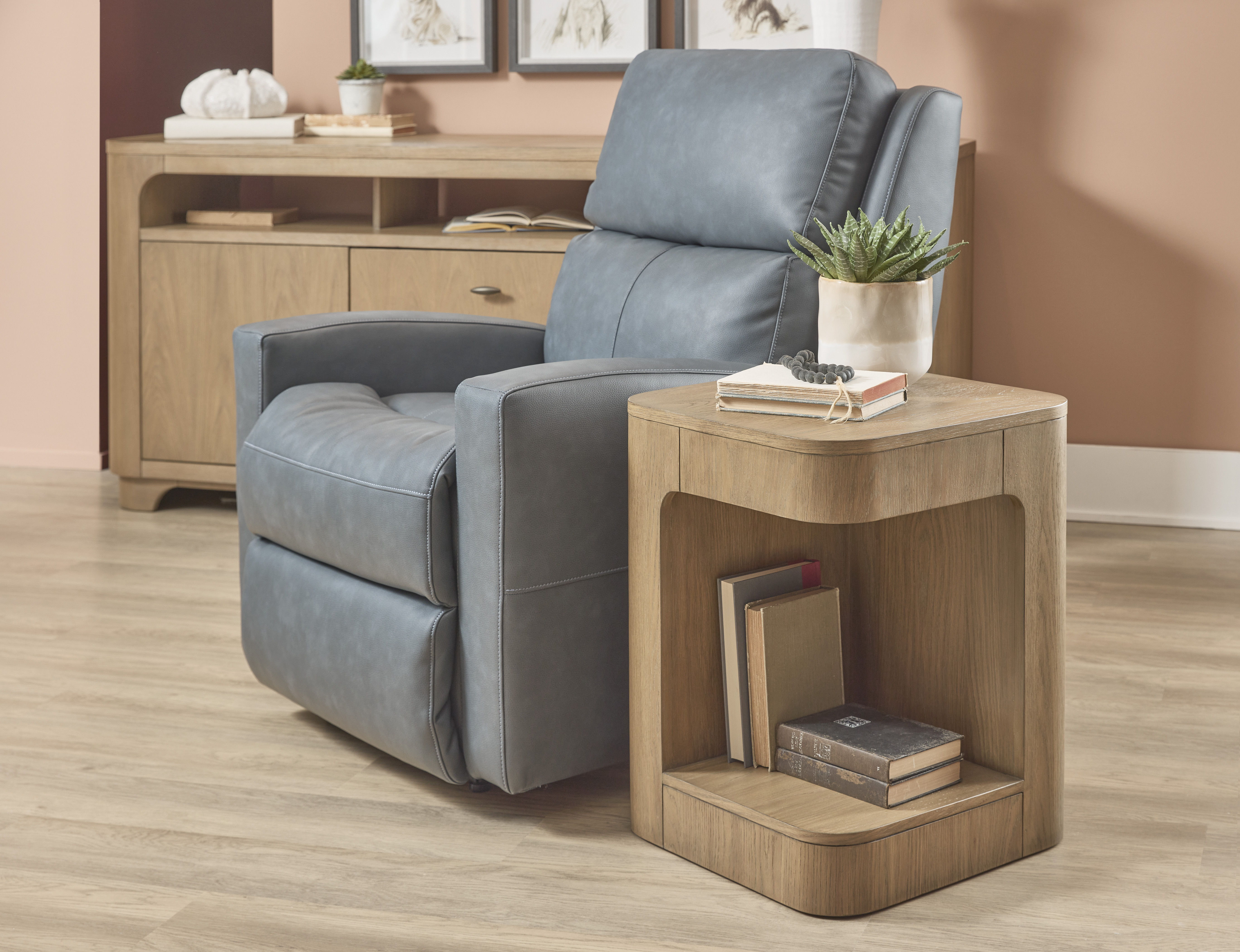 Normandy - Chairside Table - Light Brown, light brown, view 5