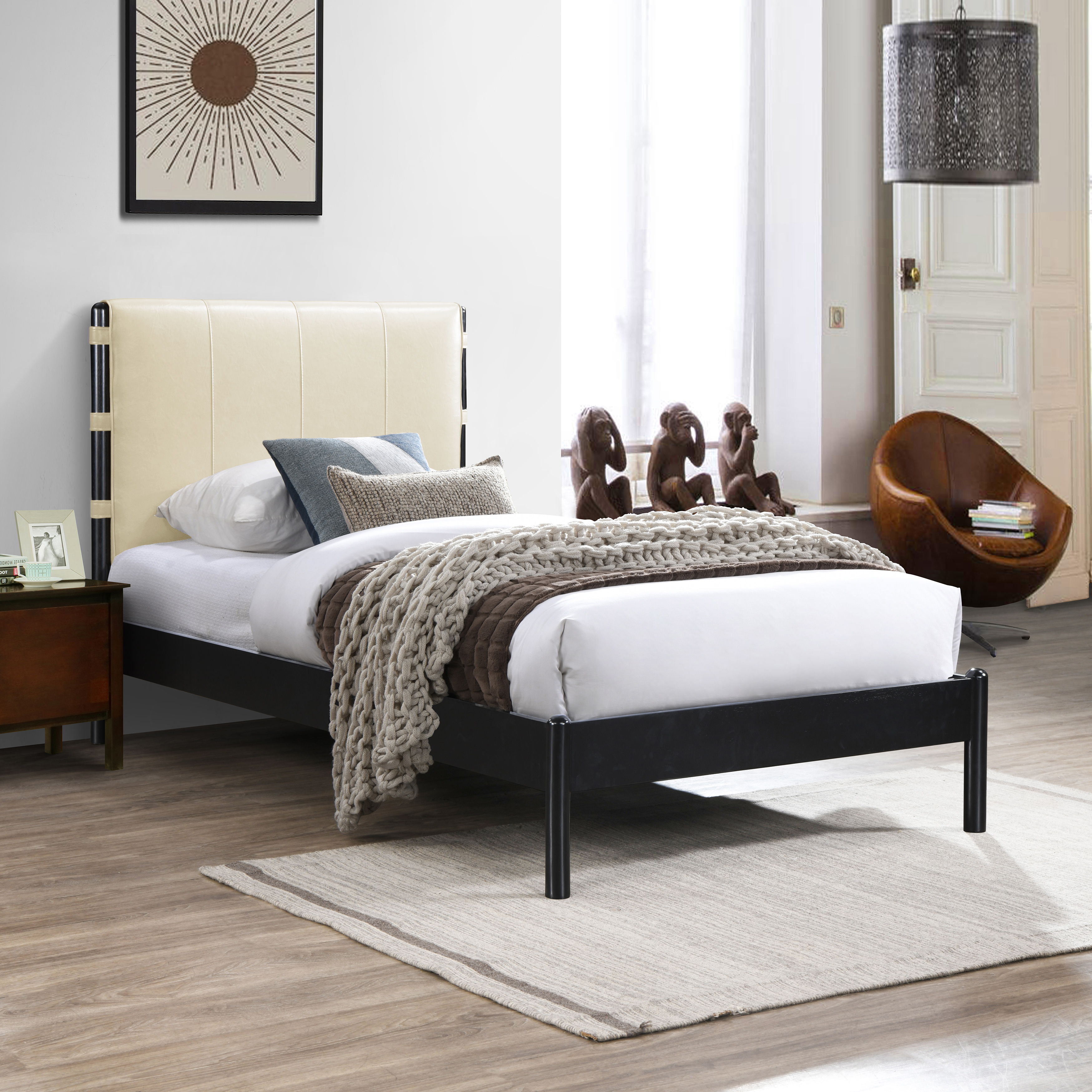 Abigail - Twin Bed - Cream