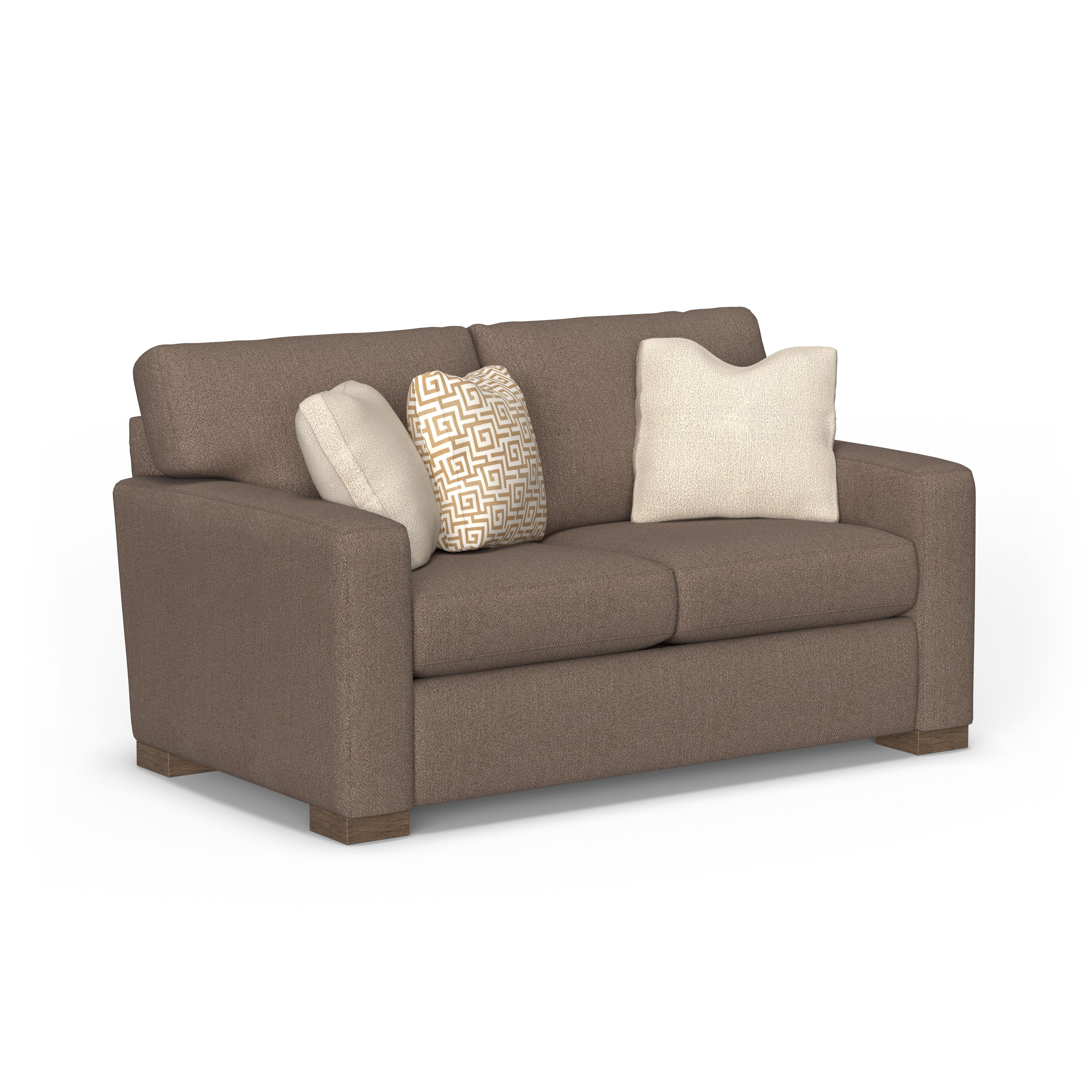 Bryant - Fabric Loveseat, dark brown, view 3