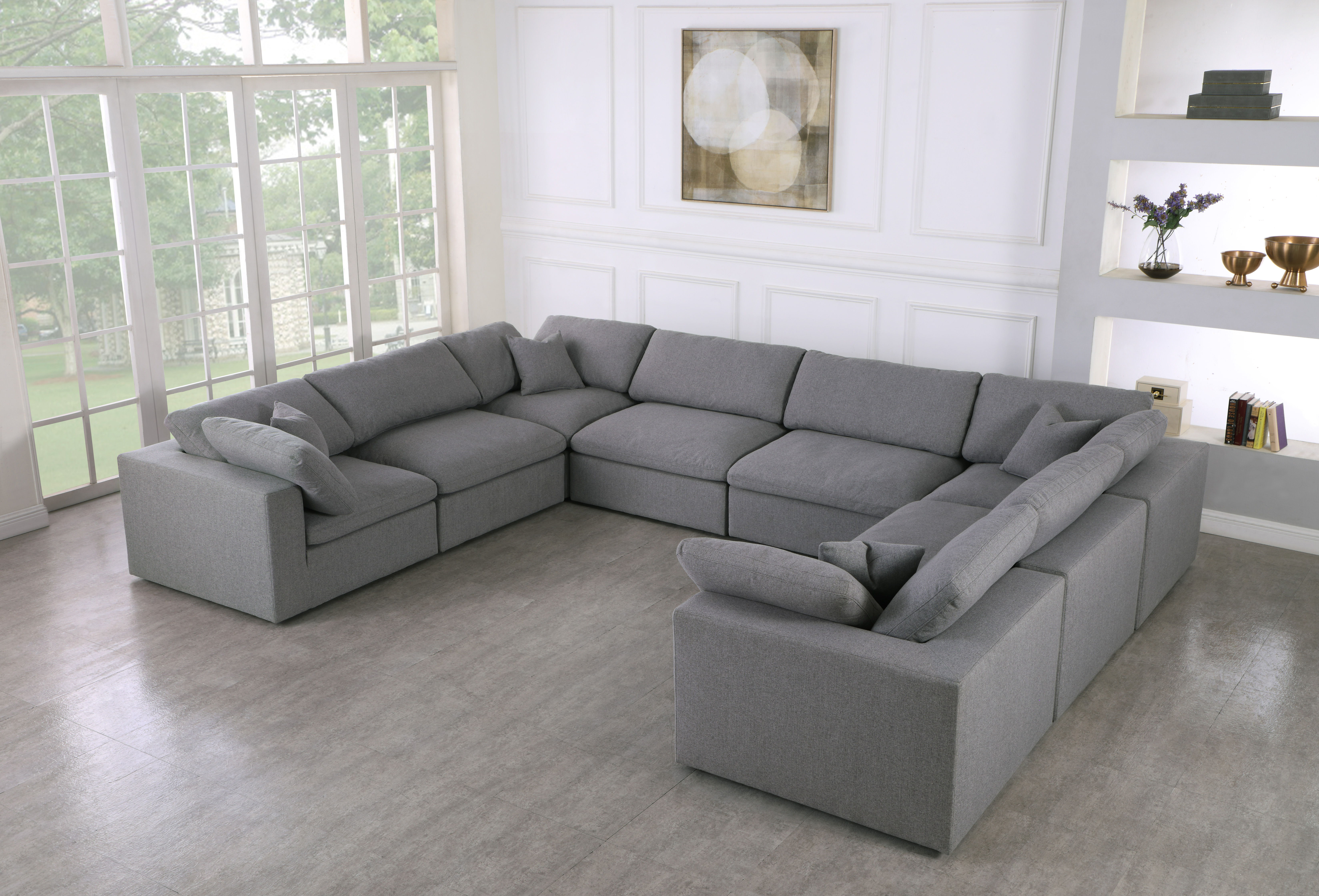 Serene - 8 Piece Modular Sectional - Gray