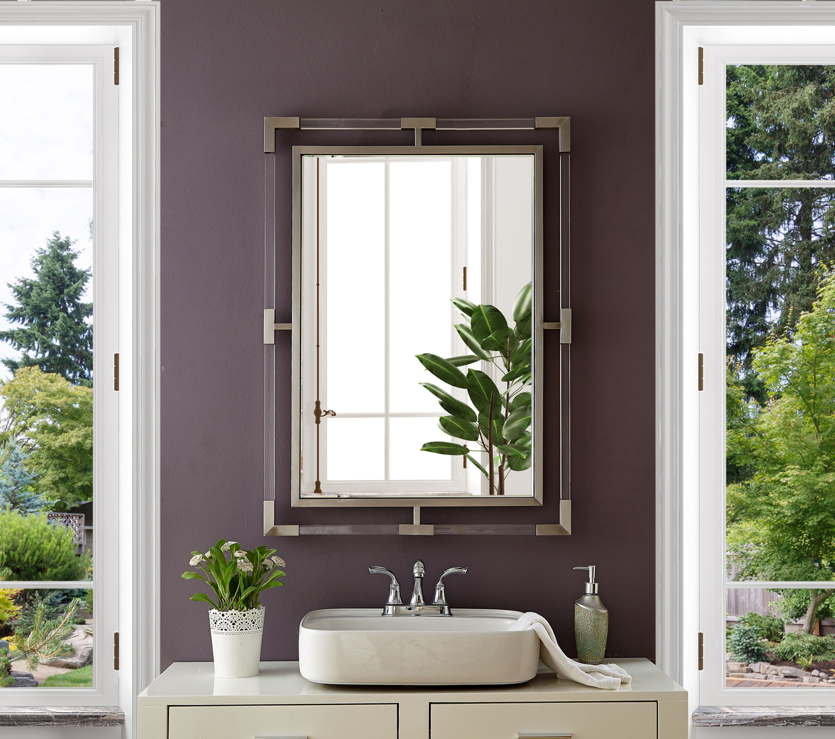 Ghost - Mirror Rectangular - Chrome