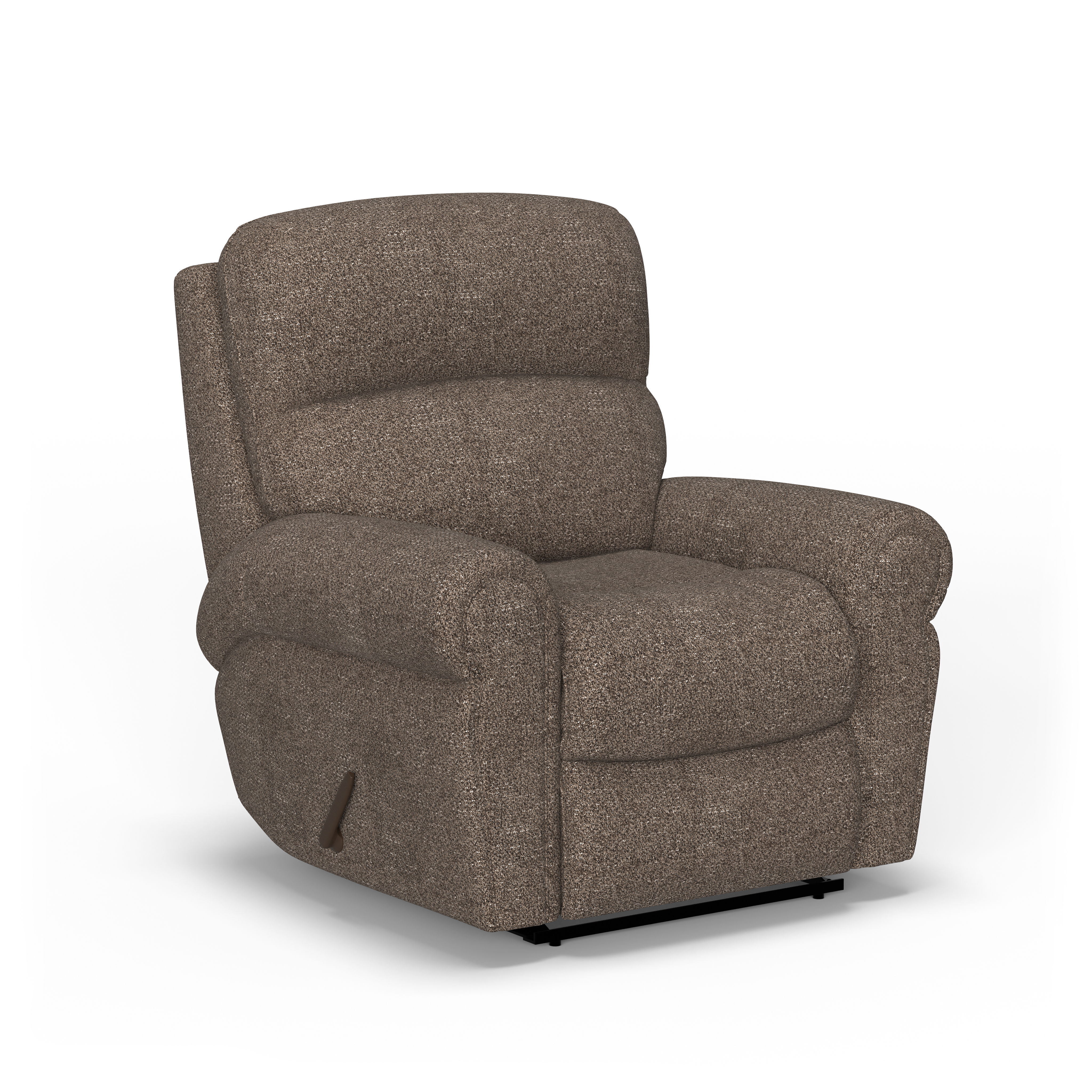 Langston - Traditional Fabric Recliner, dark gray, view 2
