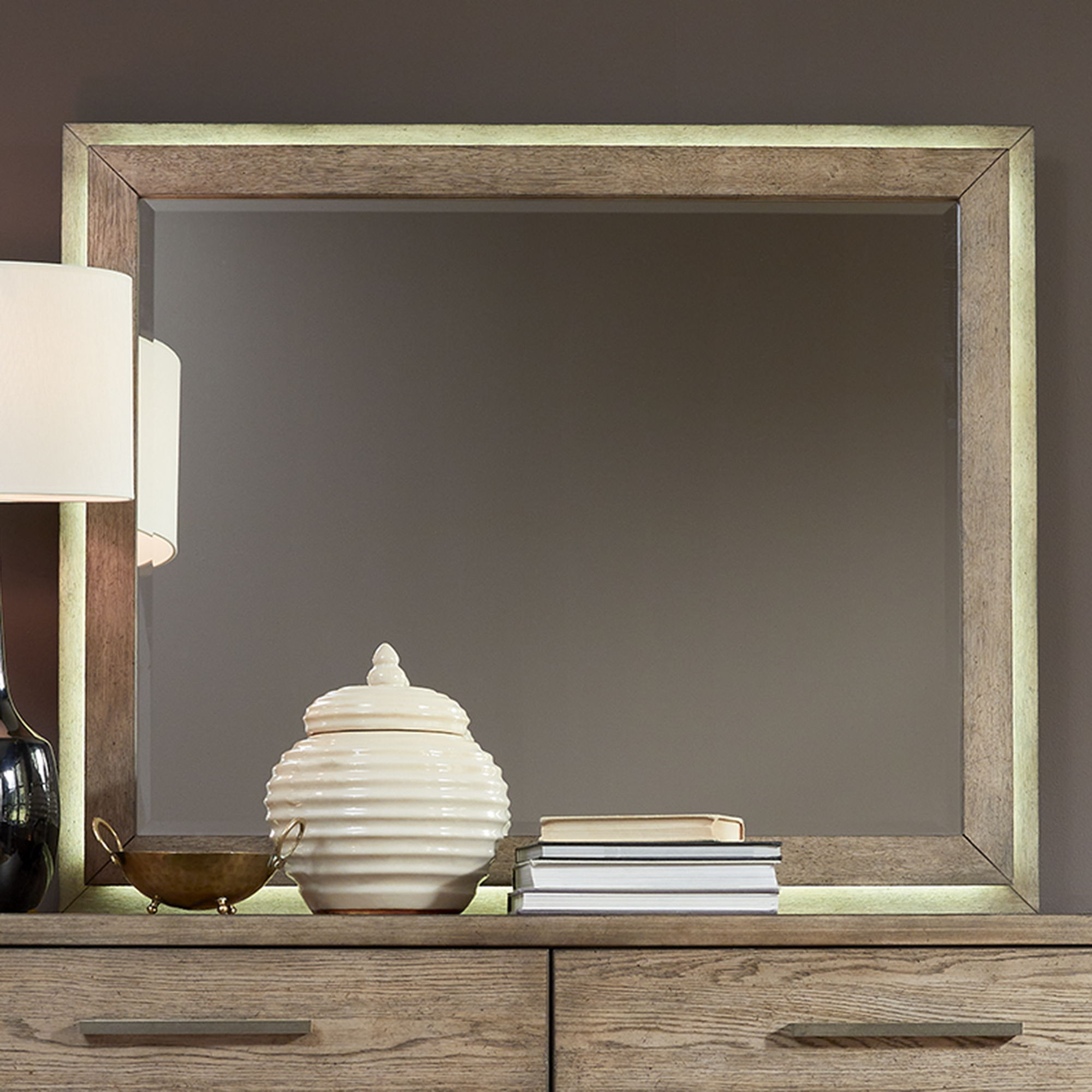 Canyon Road - Lighted Mirror - Light Brown Image
