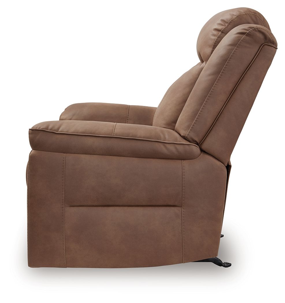 Ashley Furniture Status Check - Rocker Recliner - Caramel - Image 7