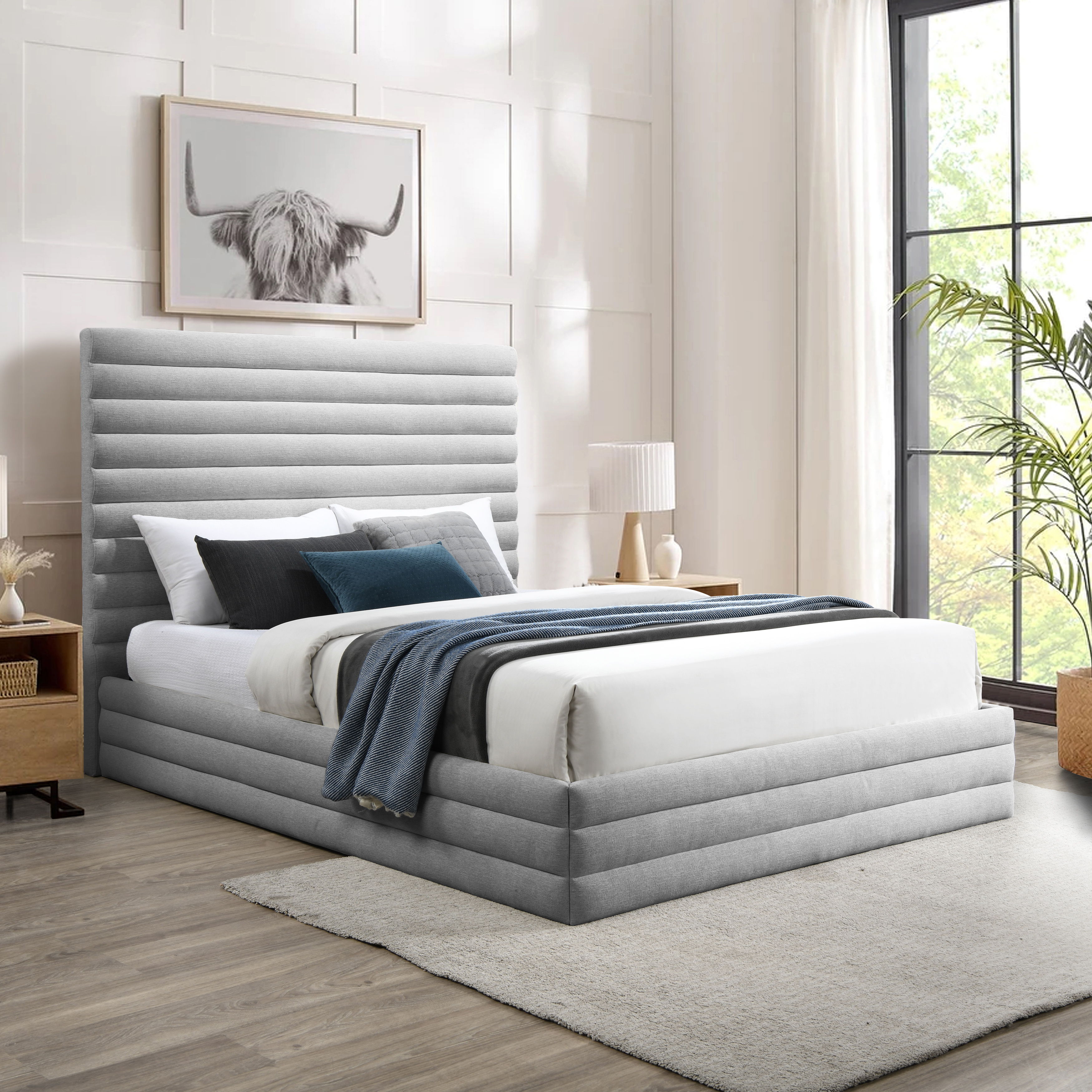 Maxwell - Queen Bed - Gray
