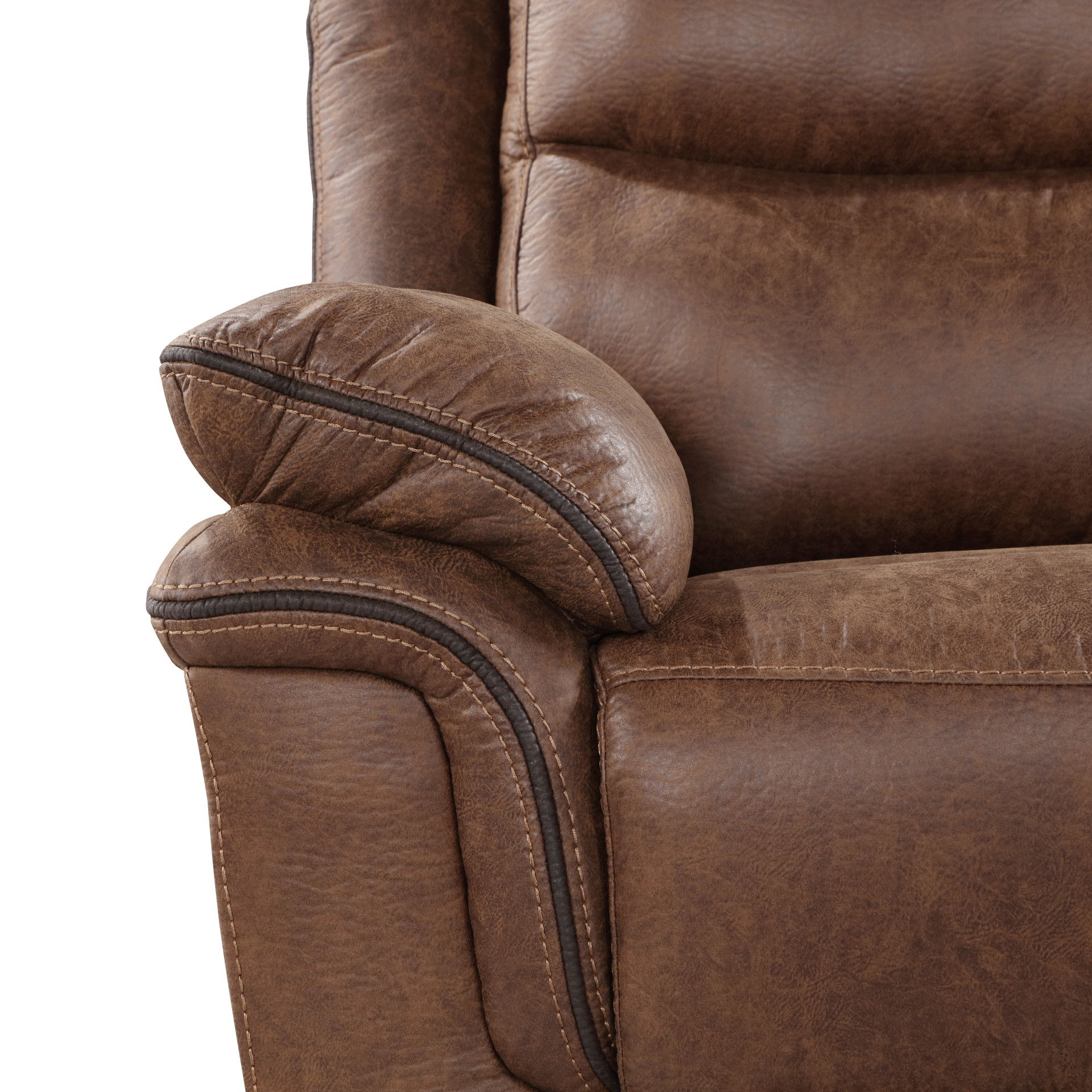 Ryland - Glider Recliner With Power Footrest - Brown, dark brown, view 6