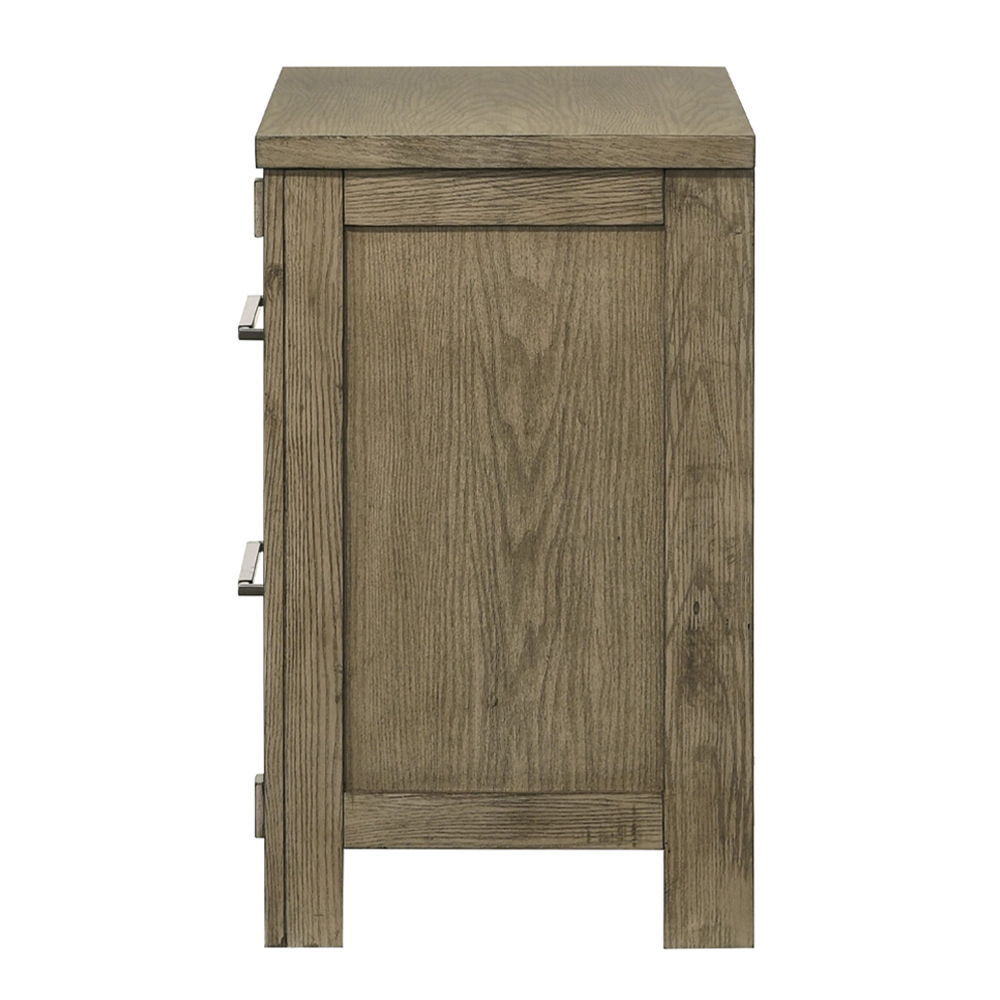 Colton - Nightstand - Antique White Oak, dark brown, view 5