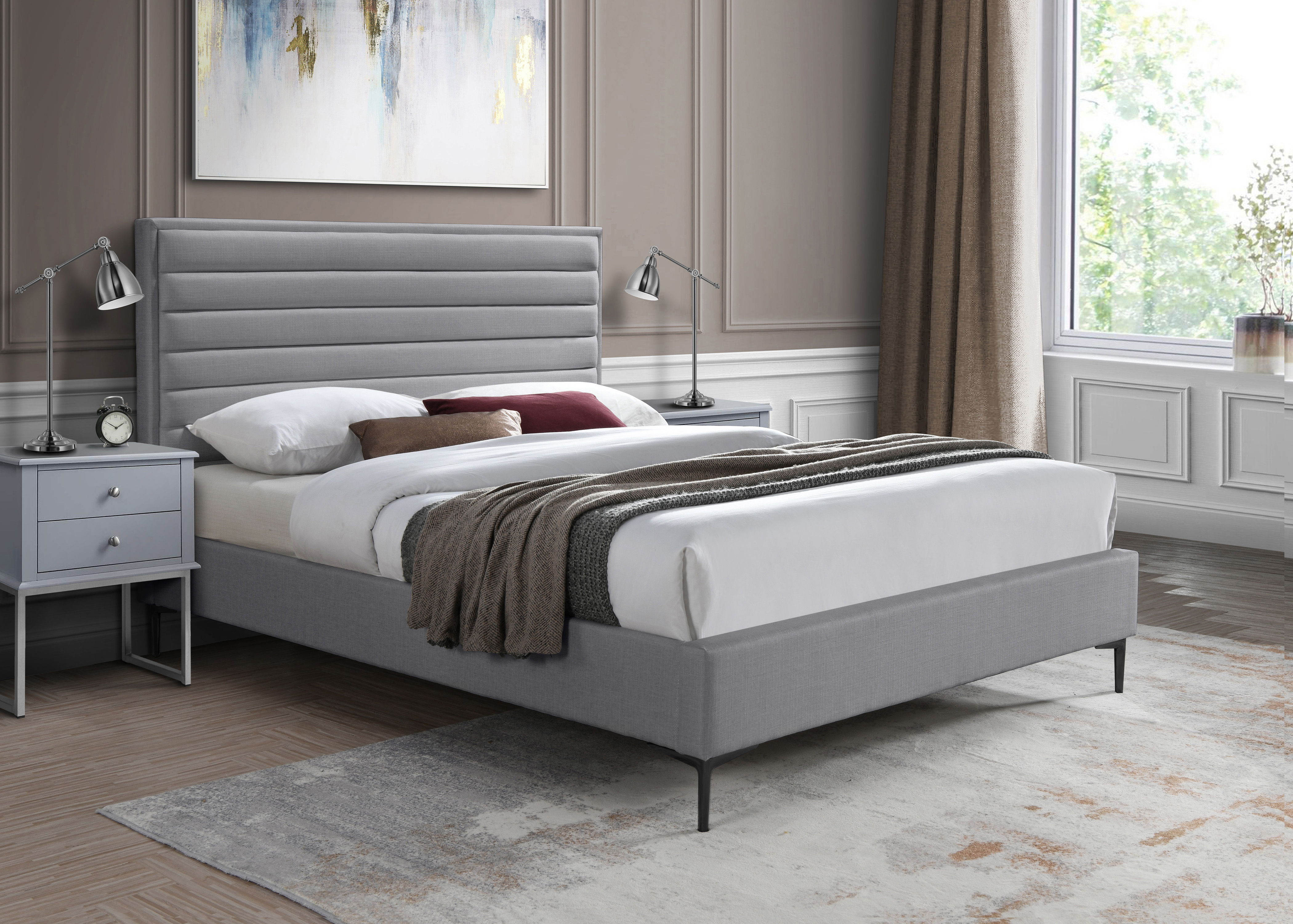 Hunter - King Bed - Gray