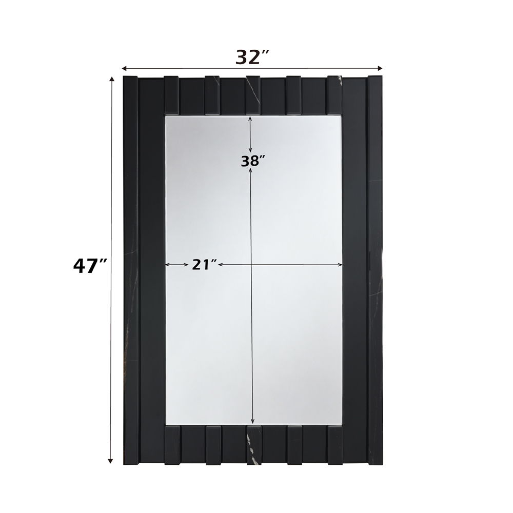 Drisana - Accent Mirror - Black Mirrored, black, view 5